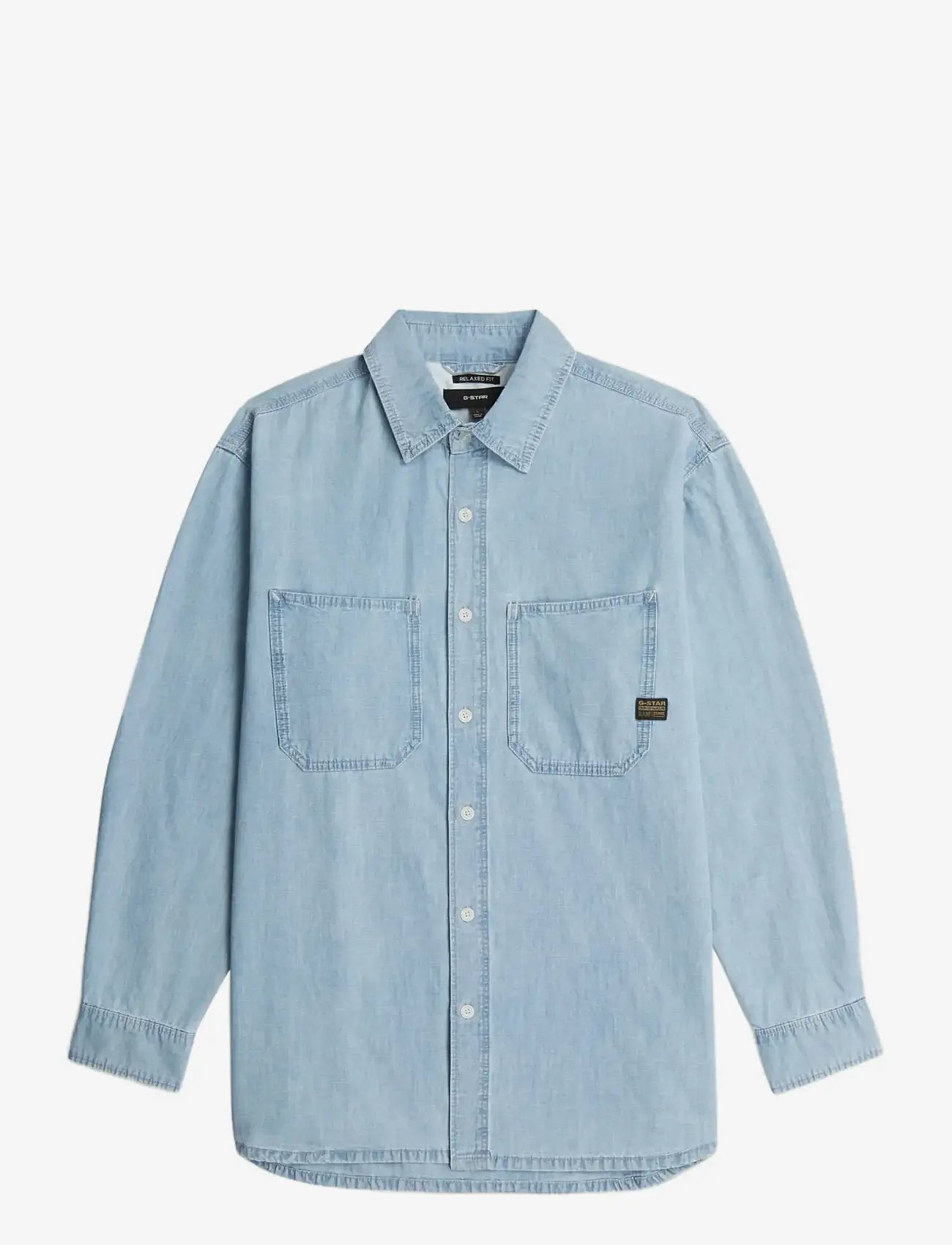 G-Star - Relaxed 2-pkt shirt l\s - jeansskjortor - sun faded smithsonite - 1