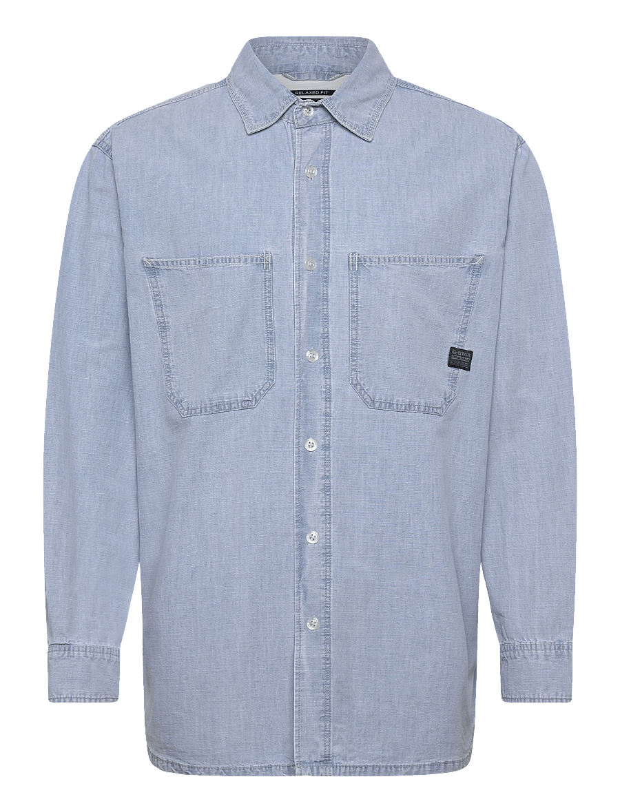 G-Star - Relaxed 2-pkt shirt l\s - denim overhemden - sun faded smithsonite - 1