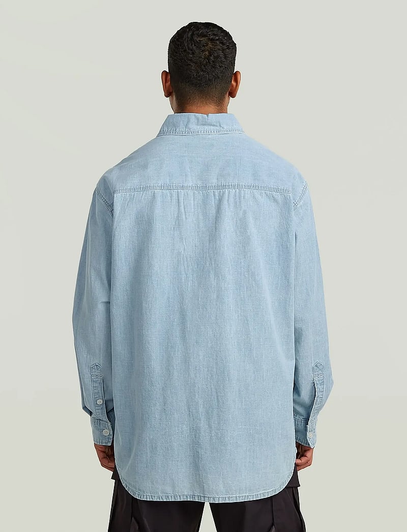 G-Star - Relaxed 2-pkt shirt l\s - jeansskjortor - sun faded smithsonite - 2