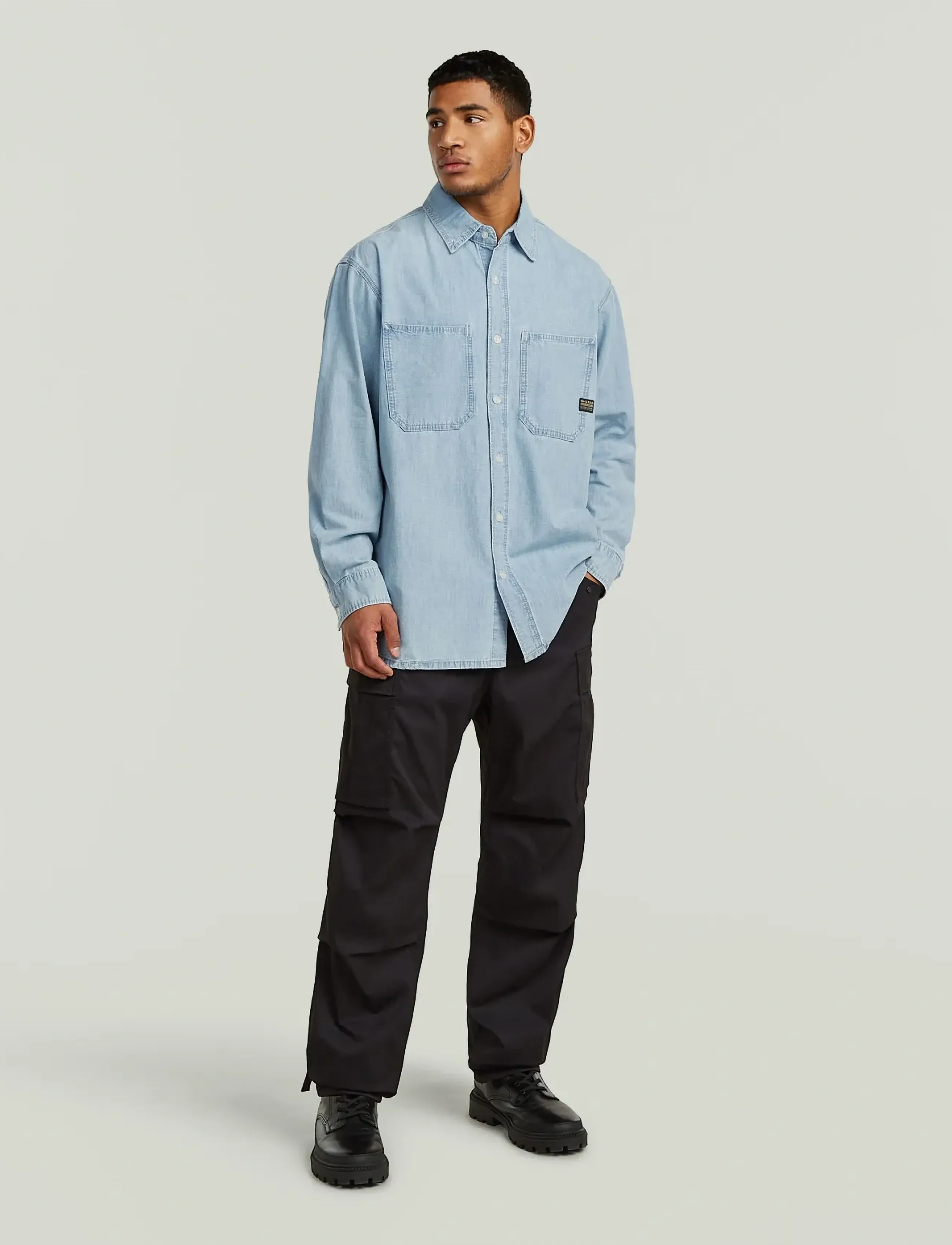 G-STAR Relaxed 2-Pkt Shirt L\S skjortor & blusar herr – bild 5