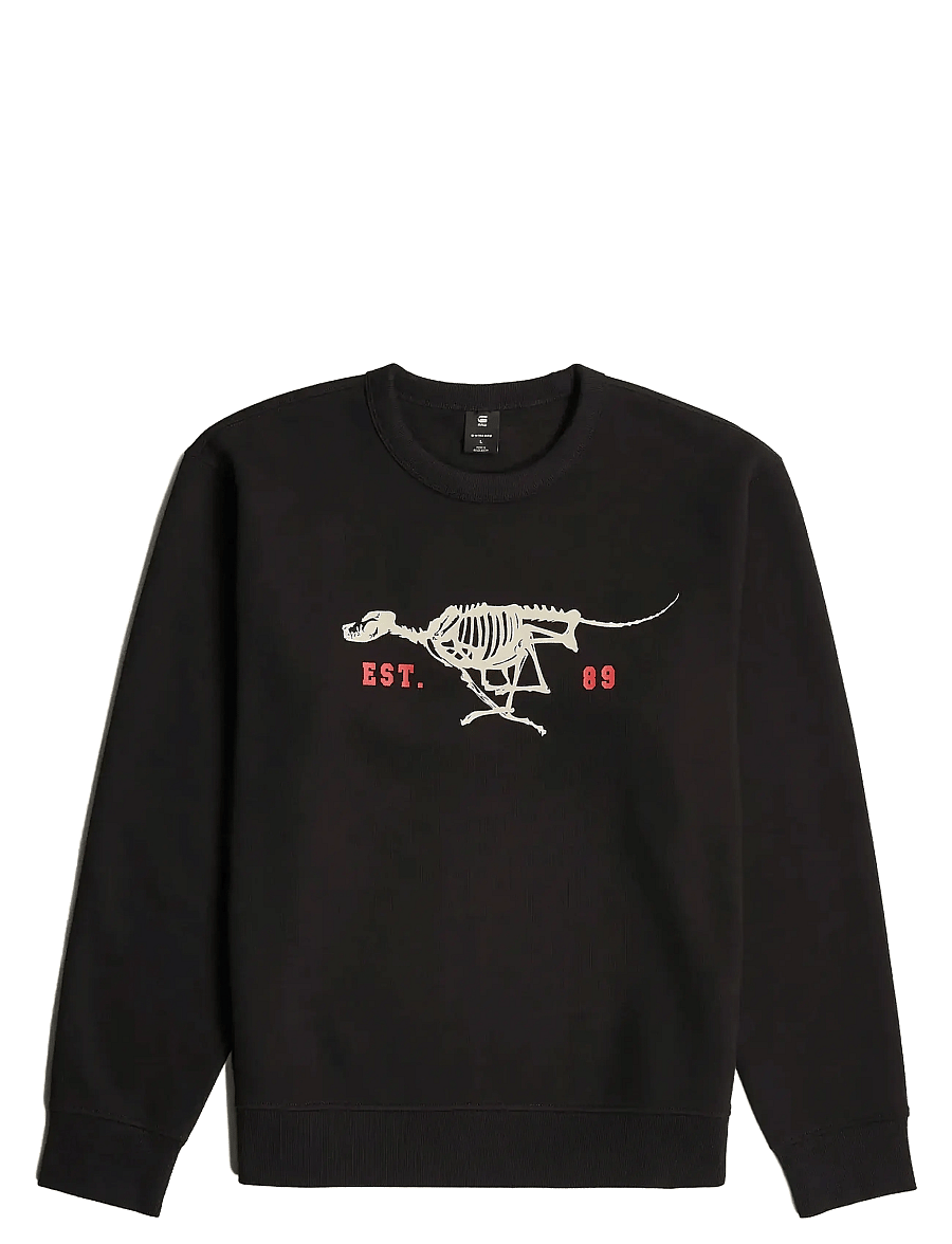 G-Star - Running dog back gr r sw - sweatshirts - dk black - 1