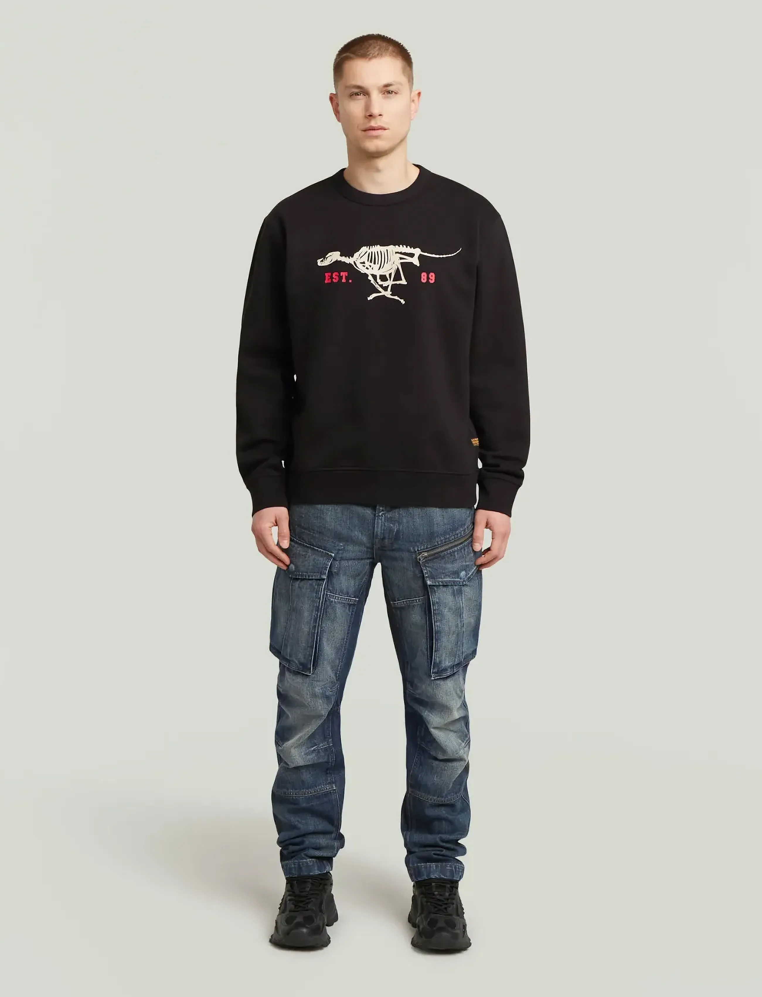 G-Star - Running dog back gr r sw - sweatshirts - dk black - 2
