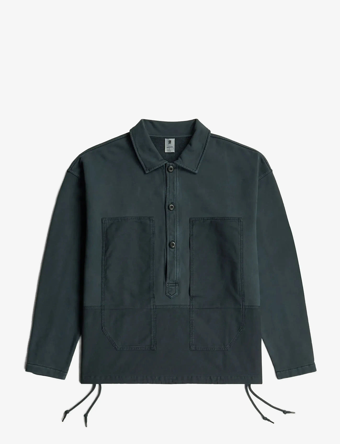 G-Star - Washed fabric mix loose sw - overshirts - dk patriot blue gd - 1