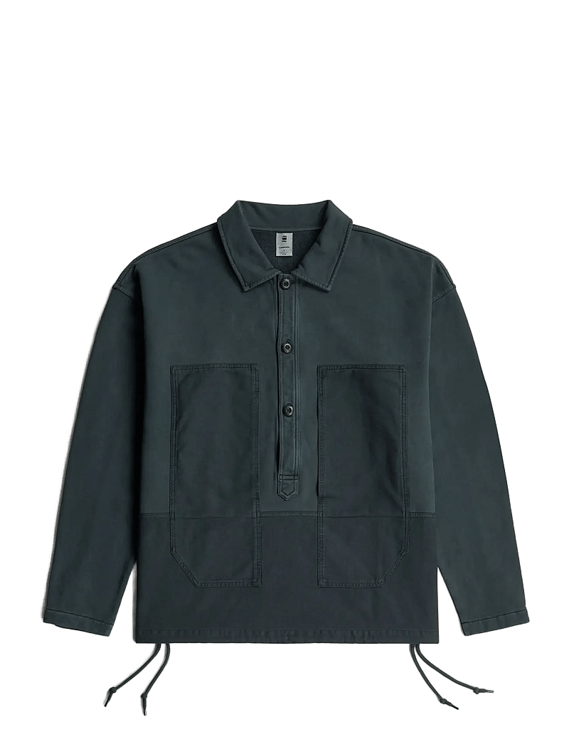 G-Star - Washed fabric mix loose sw - overshirts - dk patriot blue gd - 1