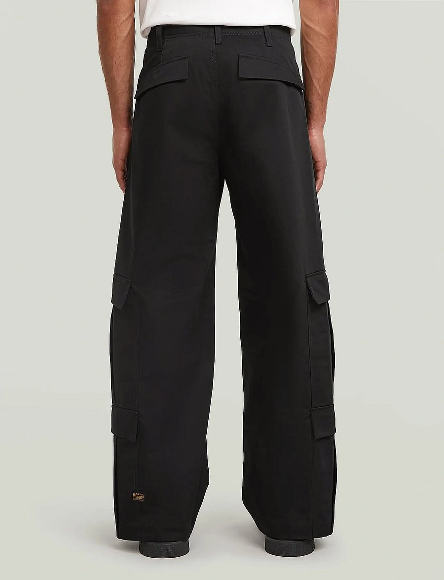 G-Star - R-5N 3D Pleated Cargo - cargohosen - dk black - 2