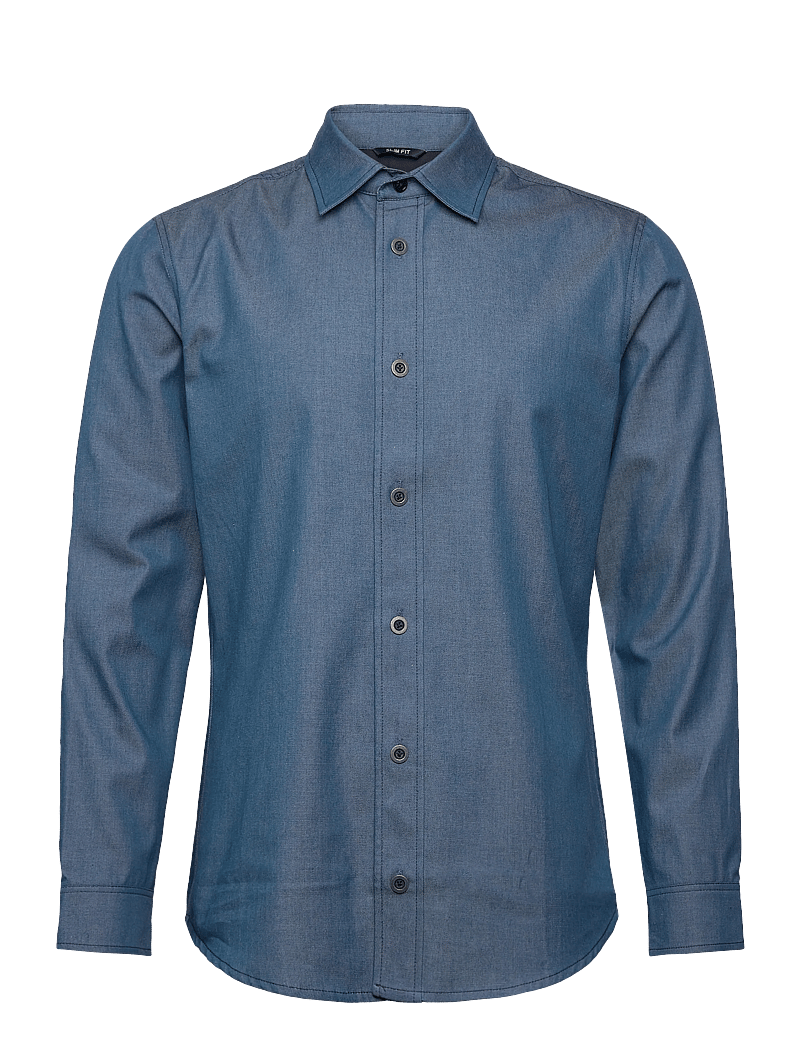 G-Star - Clean slim shirt l\s - jeansskjortor - raw denim - 0