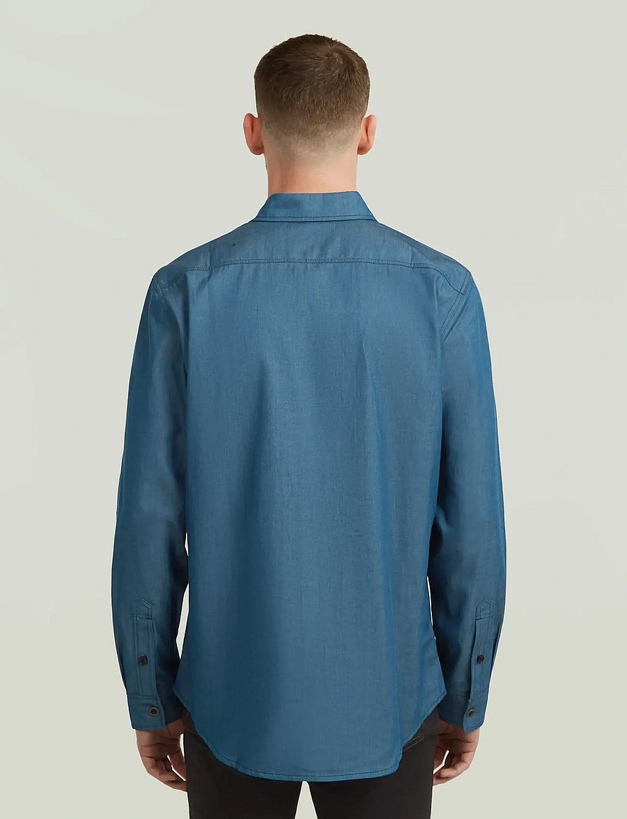 G-Star - Clean slim shirt - denimskjorter - raw denim - 2