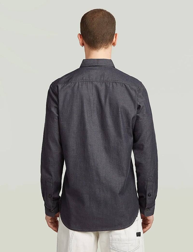 G-Star - Clean slim shirt l\s - jeansskjortor - raw denim - 2