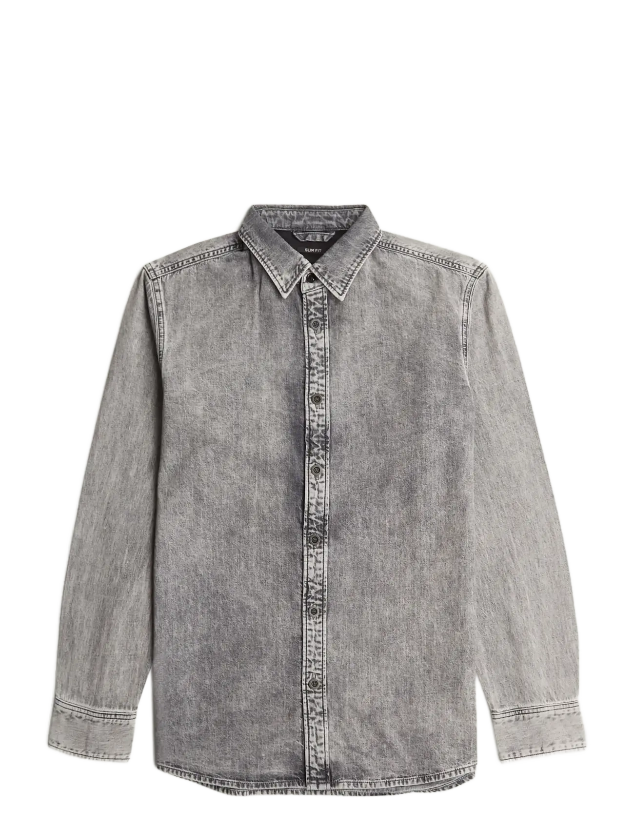 G-Star Clean slim shirt l\s - Jeansskjortor - SUN FADED GRAPHITE GREY / grey