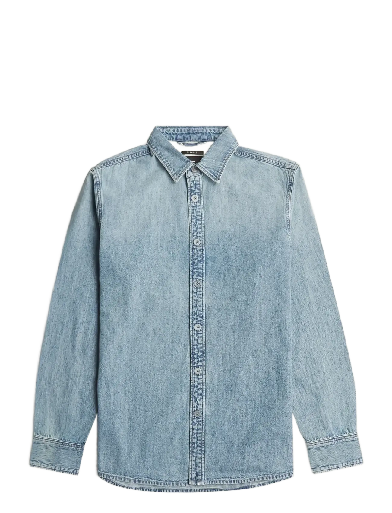 G-Star Clean slim shirt - Tøj - SUN FADED PACIFIC BLUE / blue