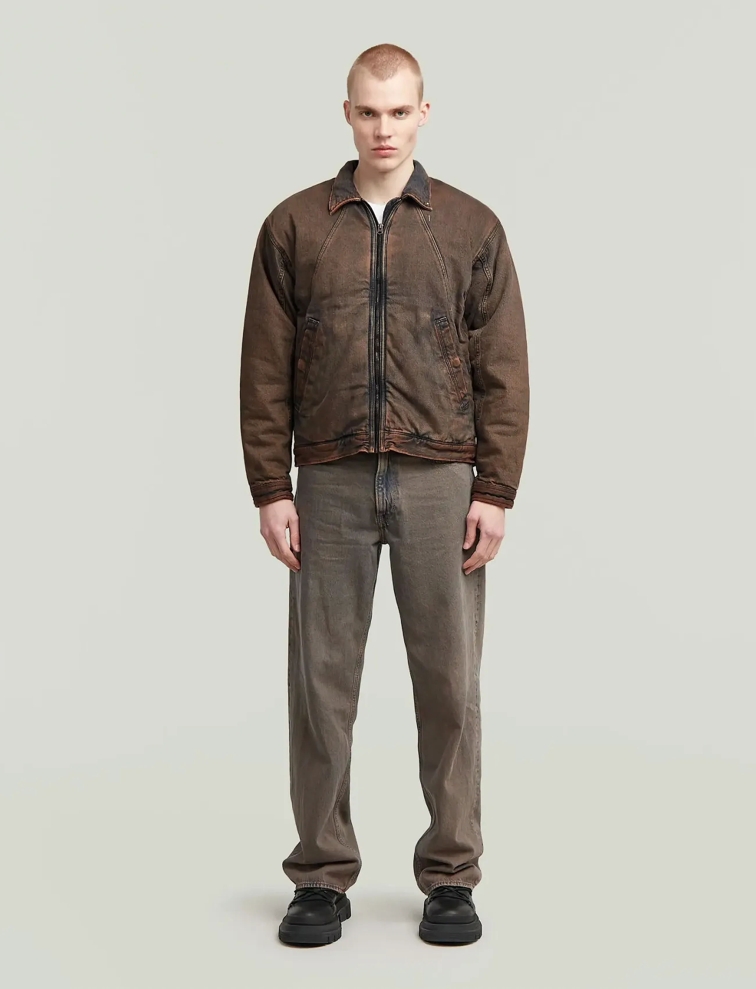 G-Star A-Line Padded Coach Jacket, S, Jackets, Braun - Männerswear