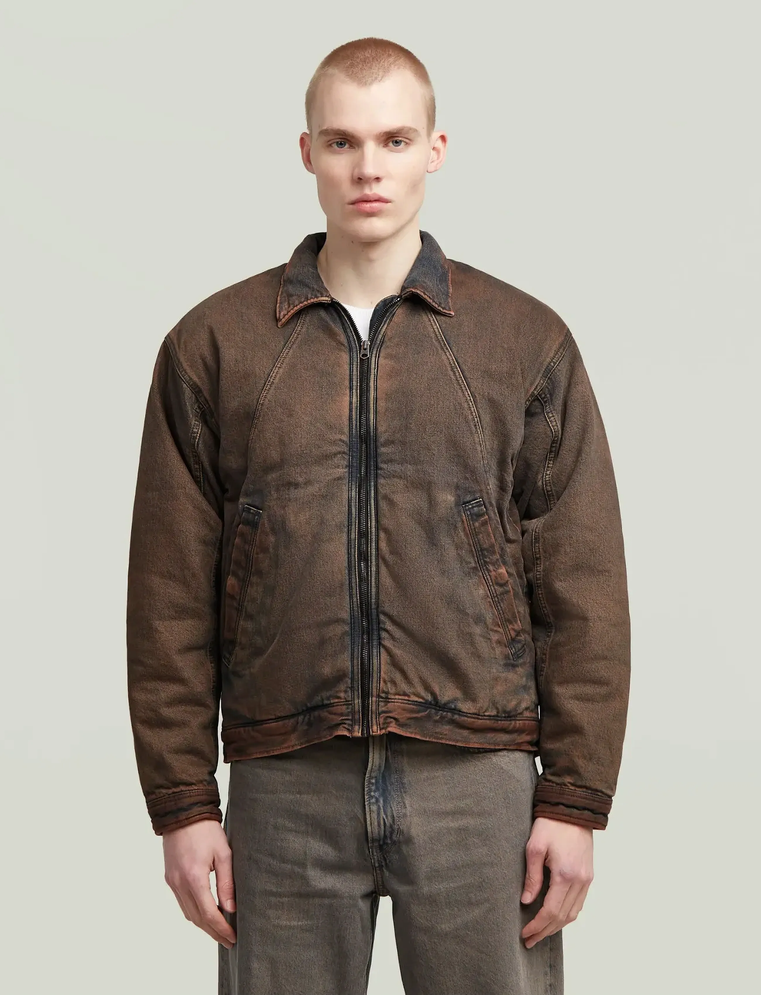 G-Star - A-line Padded Coach Jacket - jackets - worn in pecan brown - 3