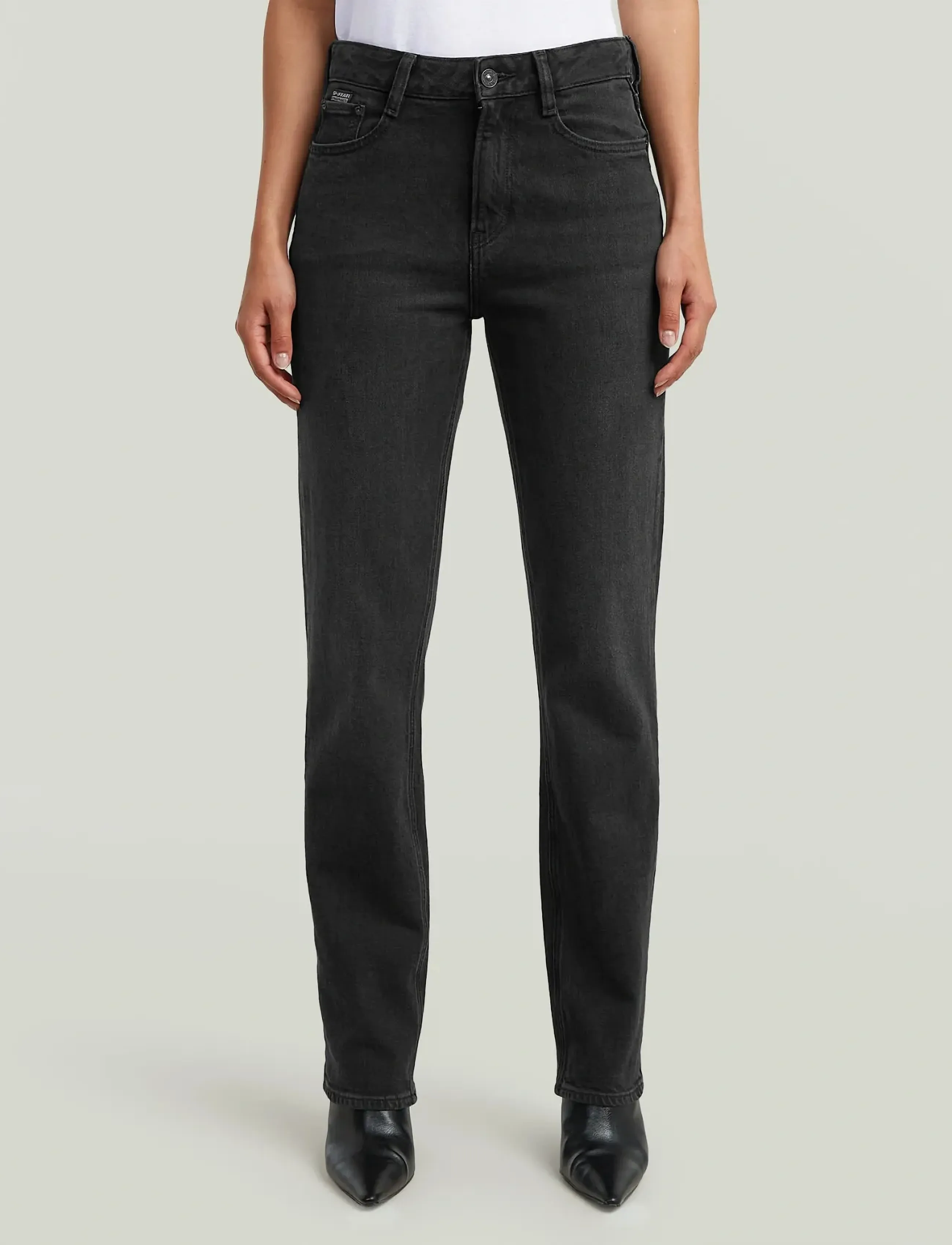 G-Star Iggie Straight Wmn - Transitional Layering - WORN IN BLACK CROW / black