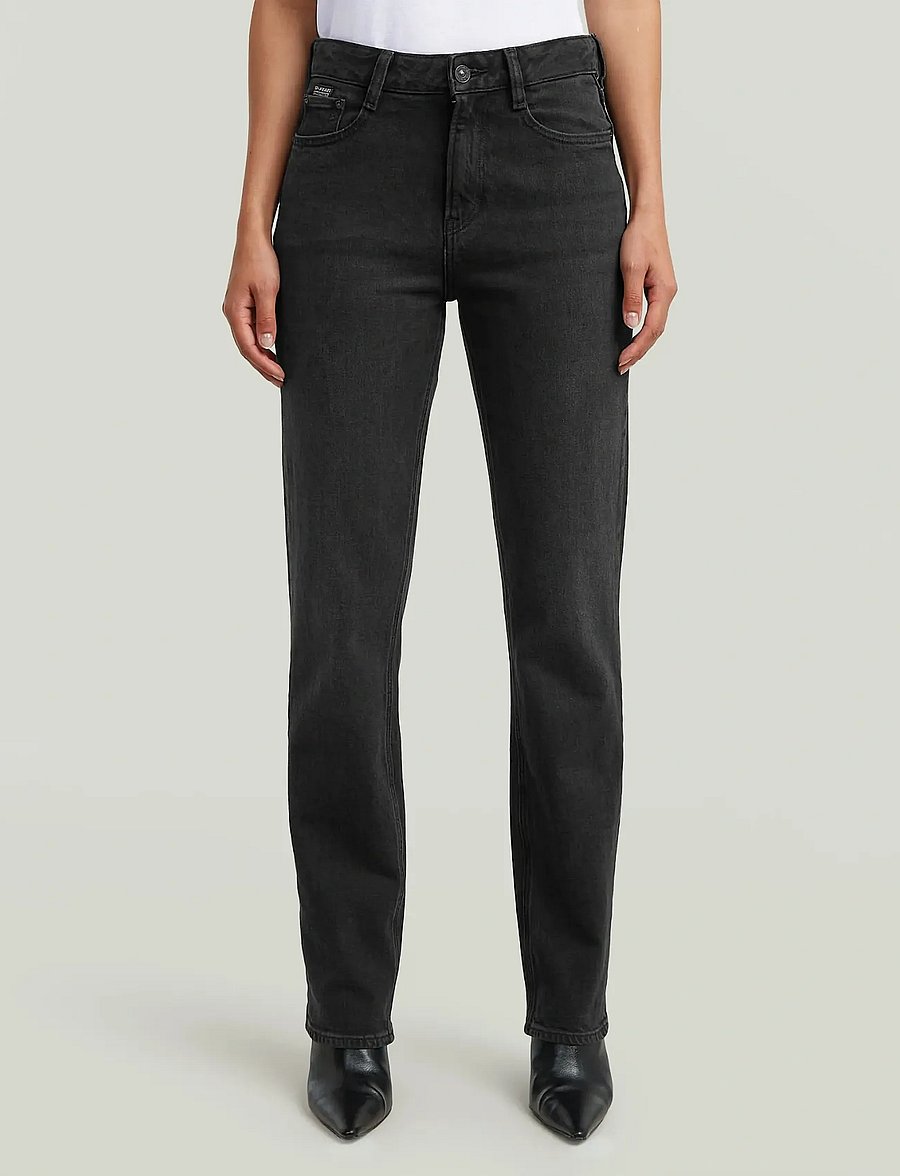 G-Star - Iggie Straight Wmn - straight jeans - worn in black crow - 0