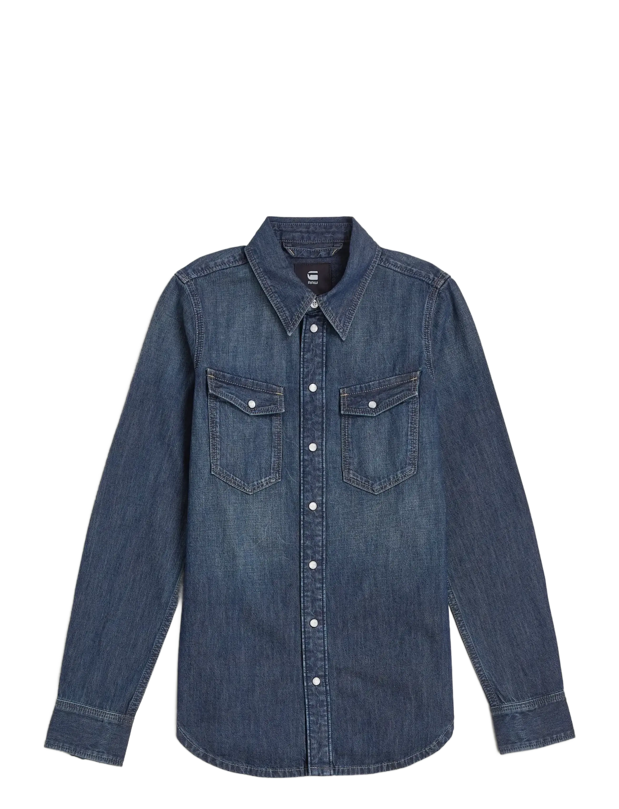 G-STAR Slim Western Shirt L\S Wmn Blau - L - Damen