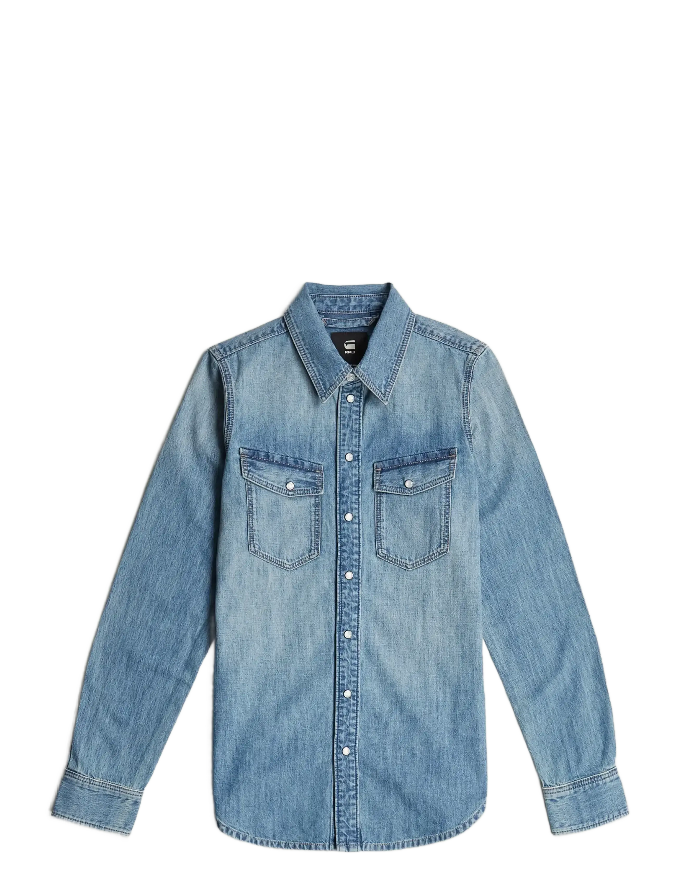 G-Star Slim western shirt l\s wmn - G-STAR - ANTIQUE FADED THAMES / blue