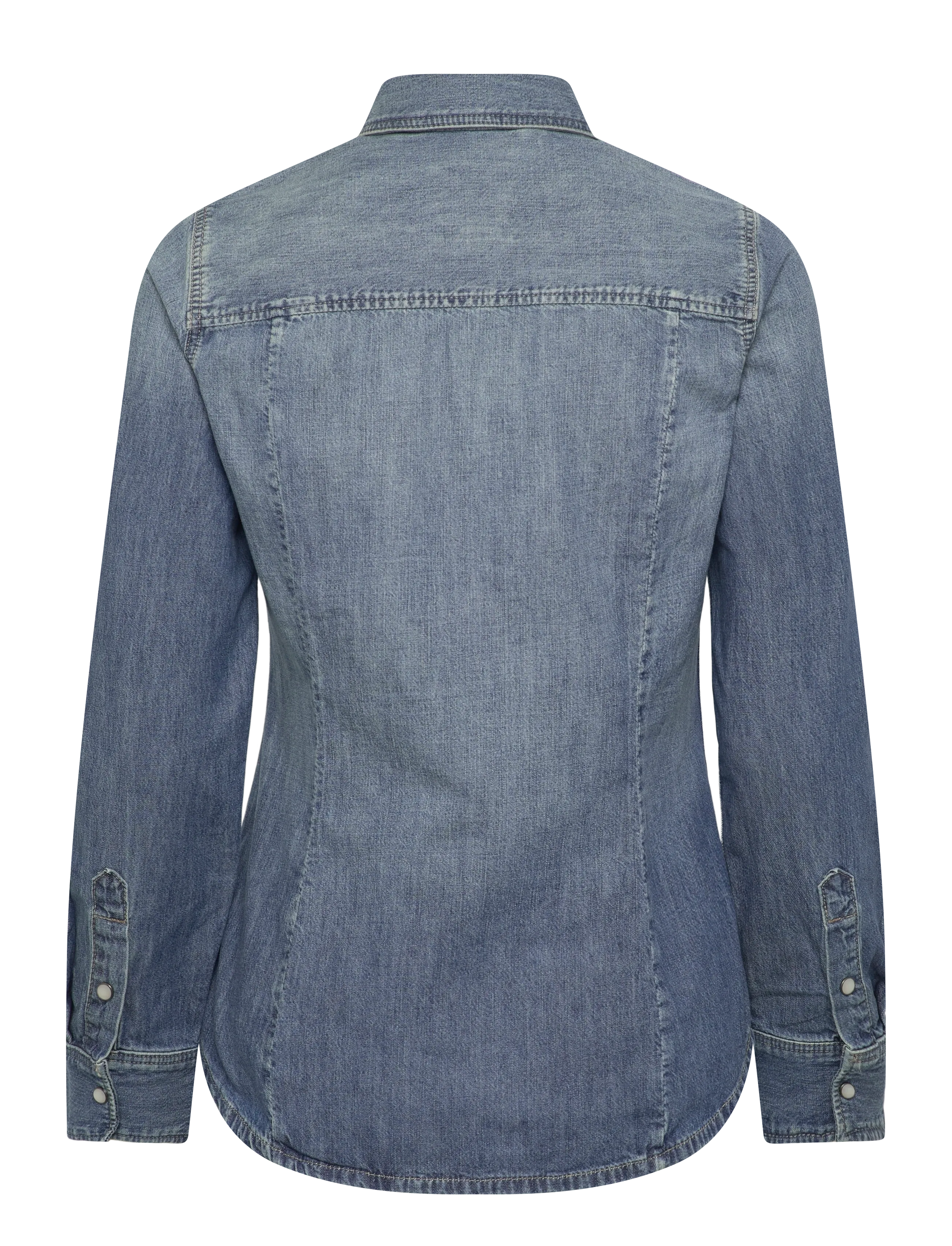 G-Star - Slim western shirt l\s wmn - denimskjorter - antique faded thames - 2