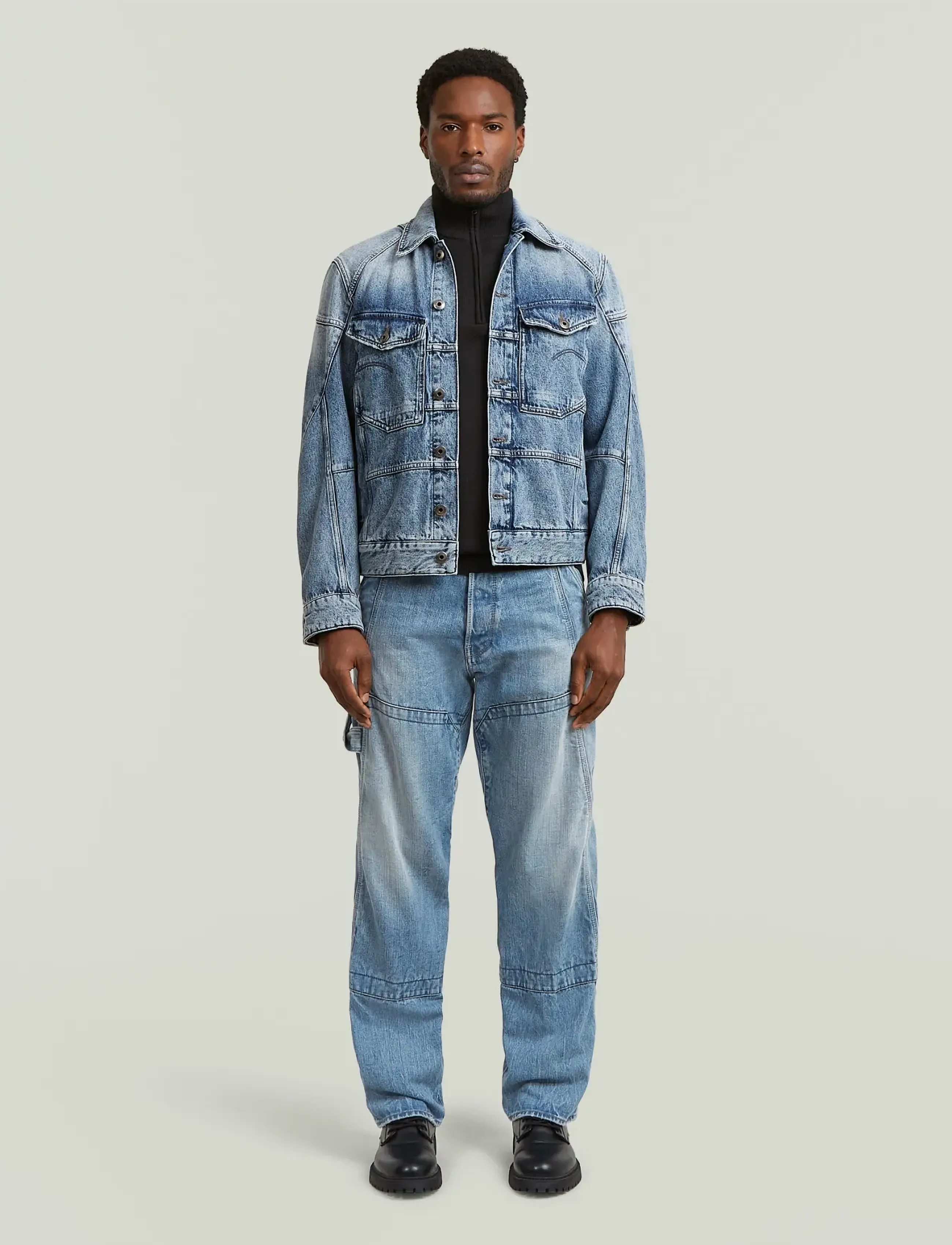 G-Star - Contor 3D Loose Carpenter - weite jeans - vintage cirrus blue - 3
