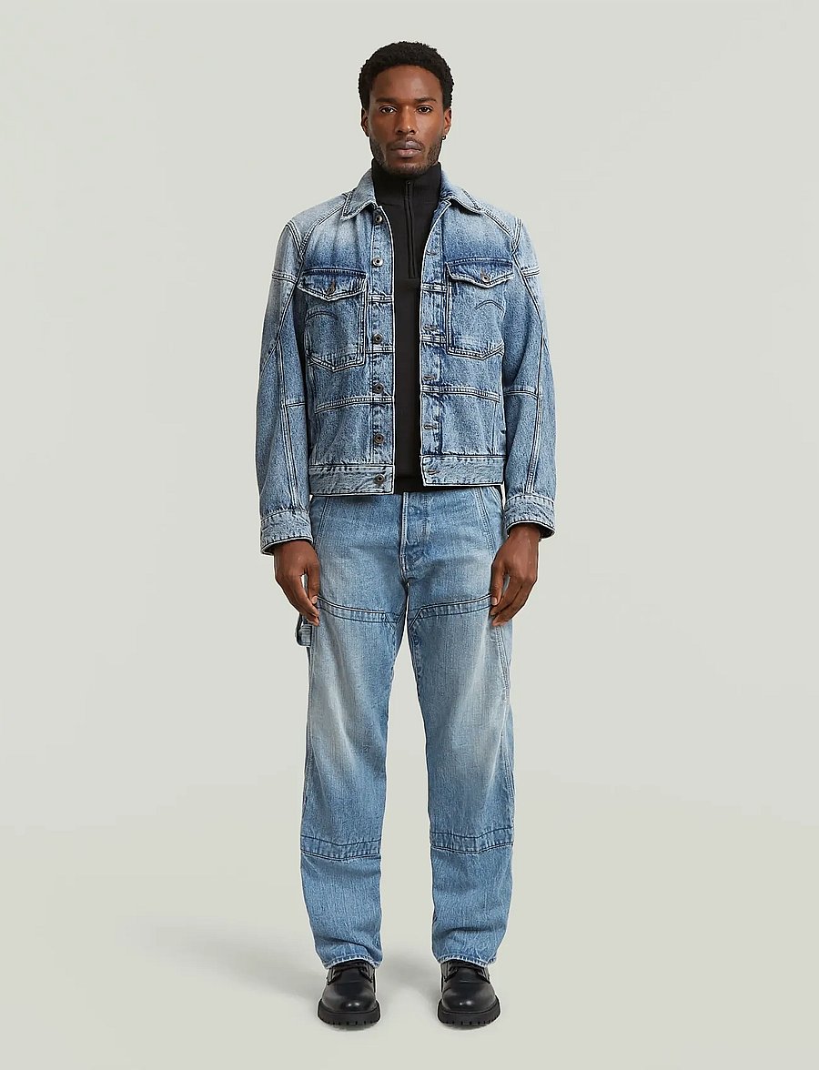 G-Star - Contor 3D Loose Carpenter - weite jeans - vintage cirrus blue - 3