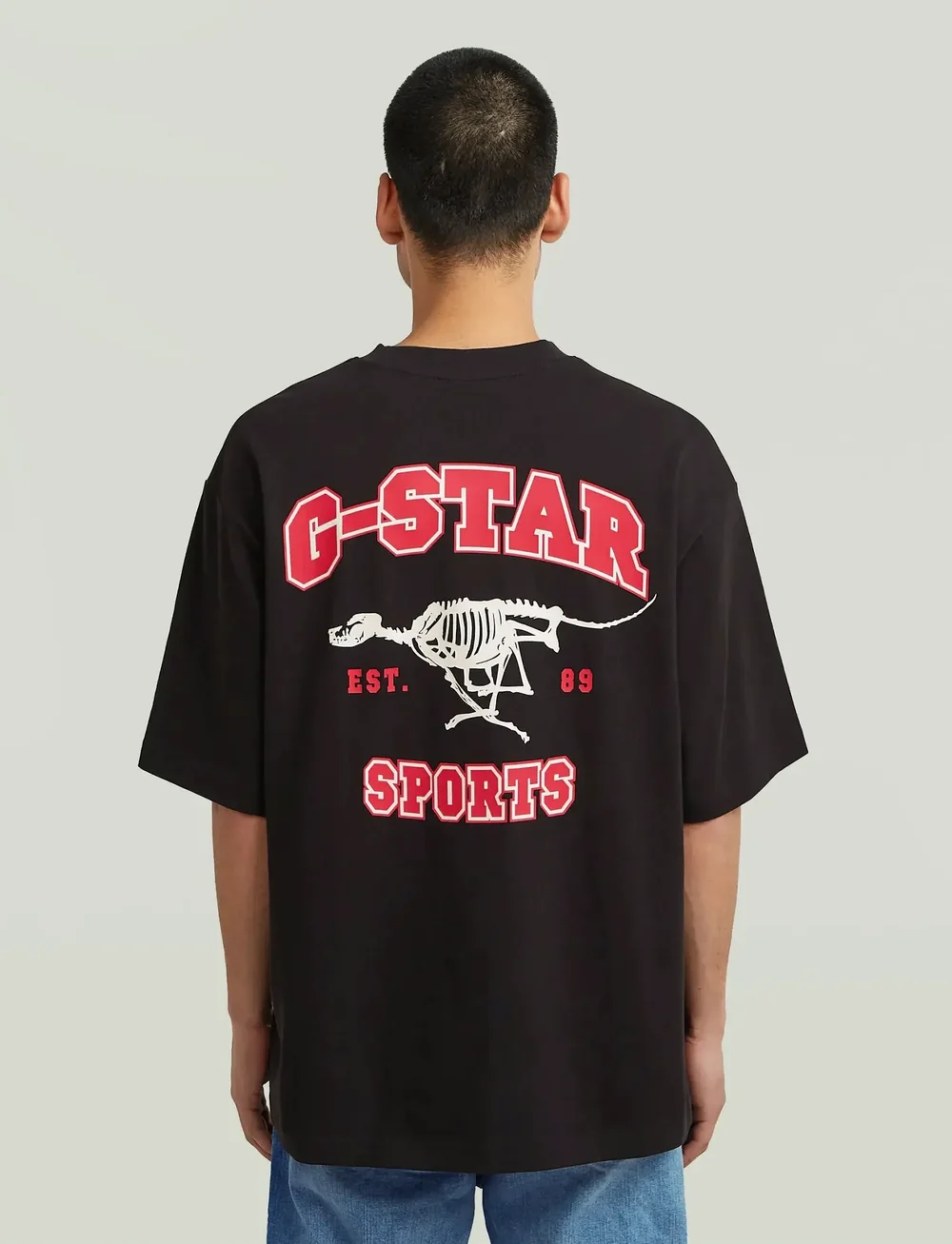 G-Star - Running dog back gr boxy r t - short-sleeved t-shirts - dk black - 3