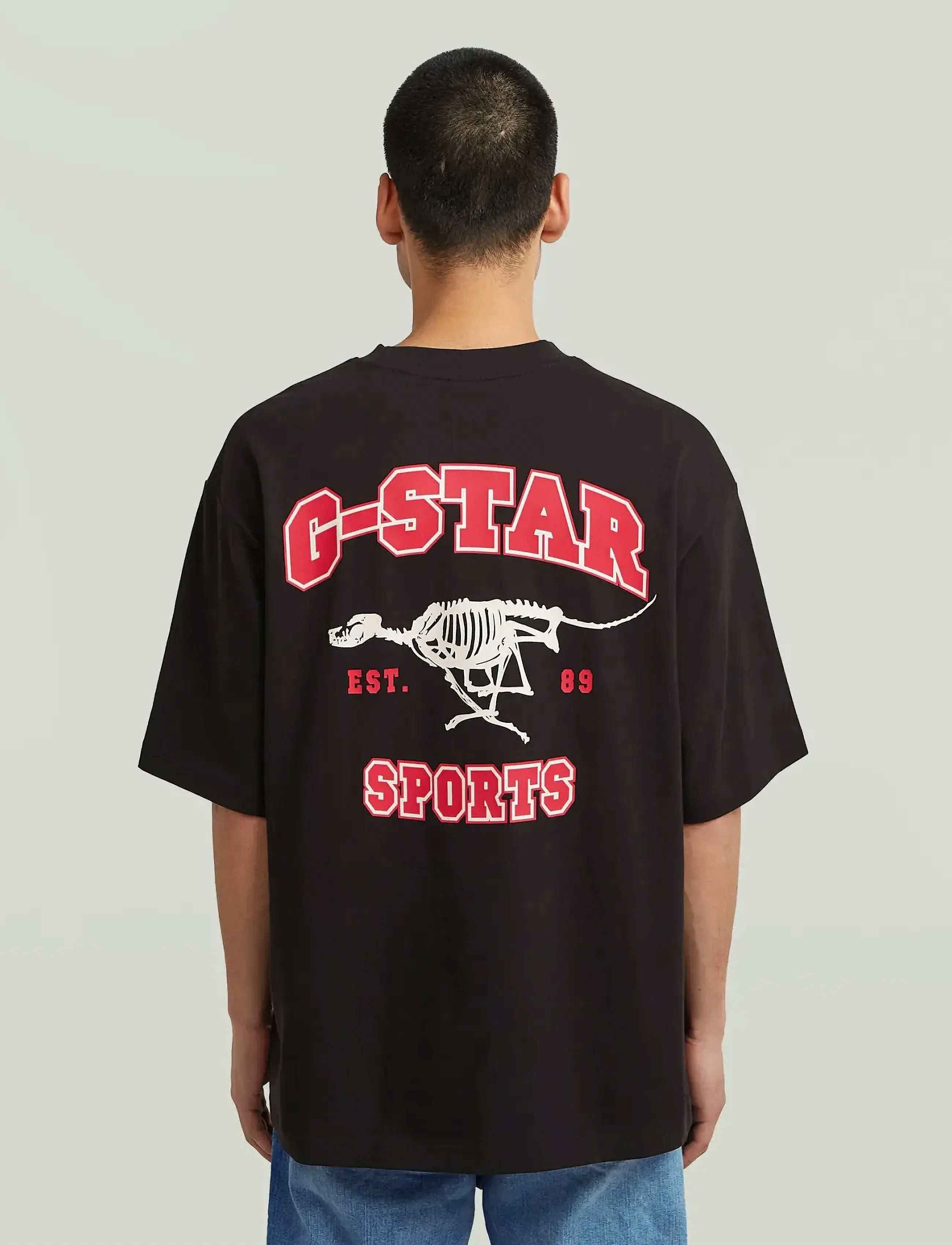G-Star - Running dog back gr boxy r t - short-sleeved t-shirts - dk black - 3