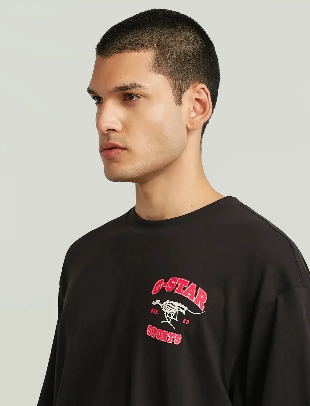 G-Star - Running dog back gr boxy r t - short-sleeved t-shirts - dk black - 4