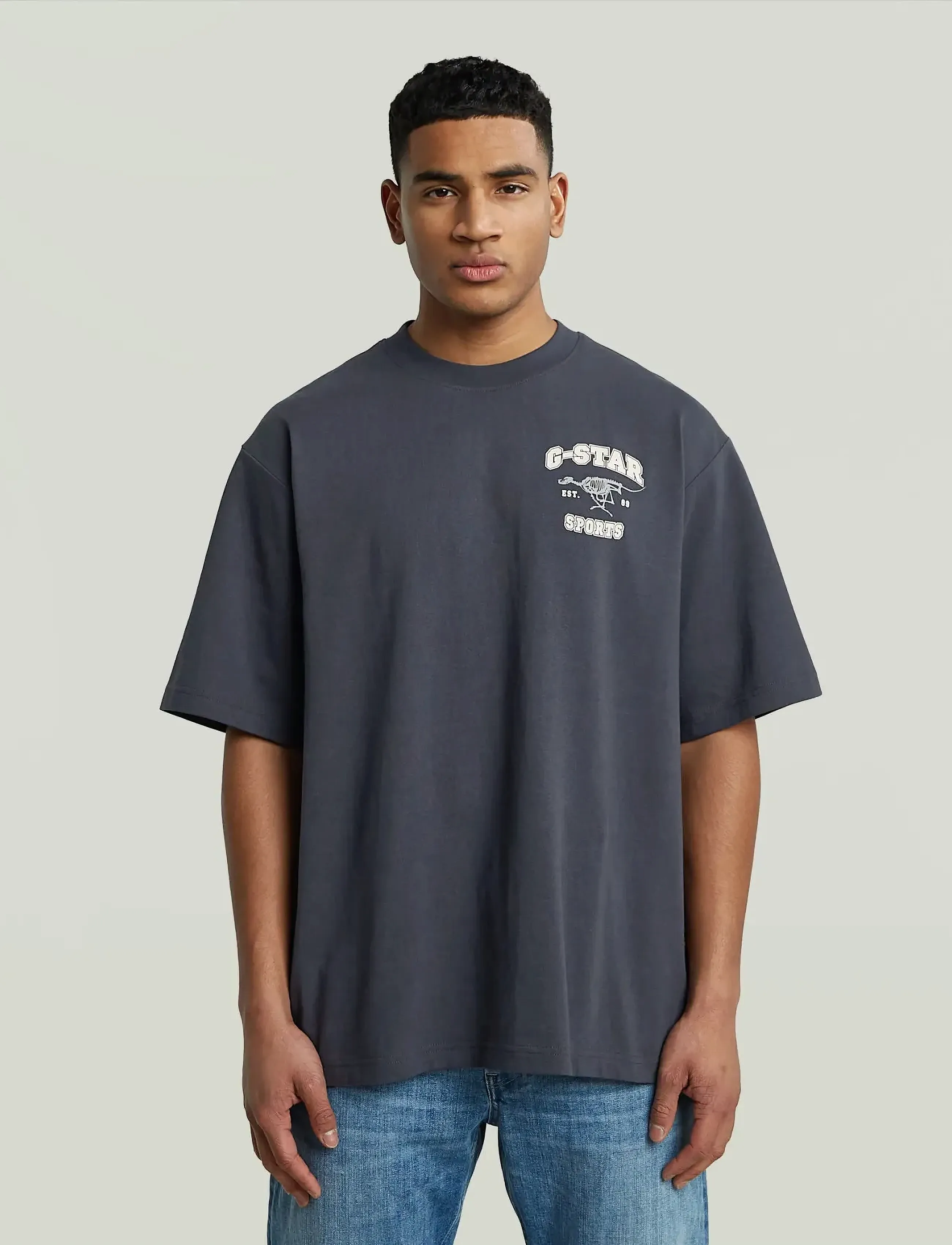 G-Star Running Dog Back Gr Boxy R T, XL, Navy, T-Shirts > Kortærmede, Herre