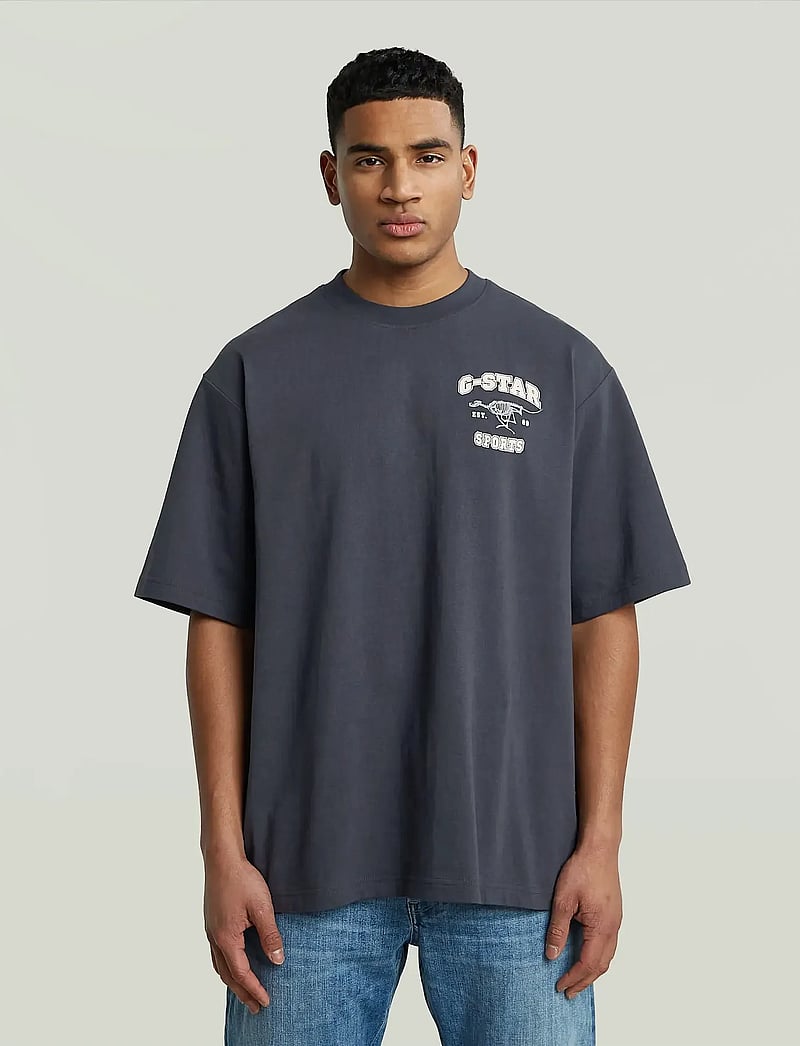 G-Star - Running dog back gr boxy r t - kortærmede t-shirts - india ink - 0