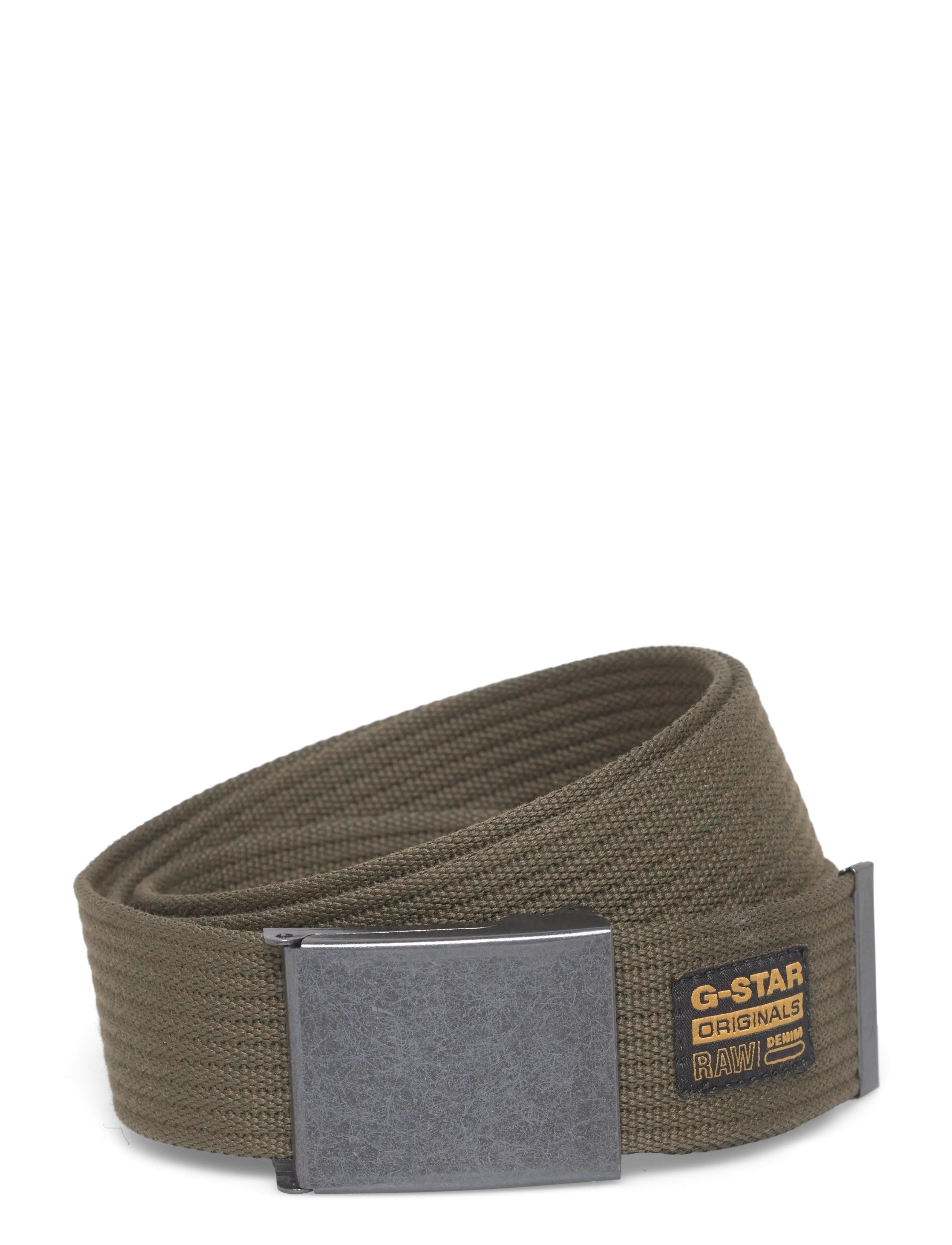G-Star Webbing Belt - Aksesuarai - BLACK METAL/ASFALT / khaki/green