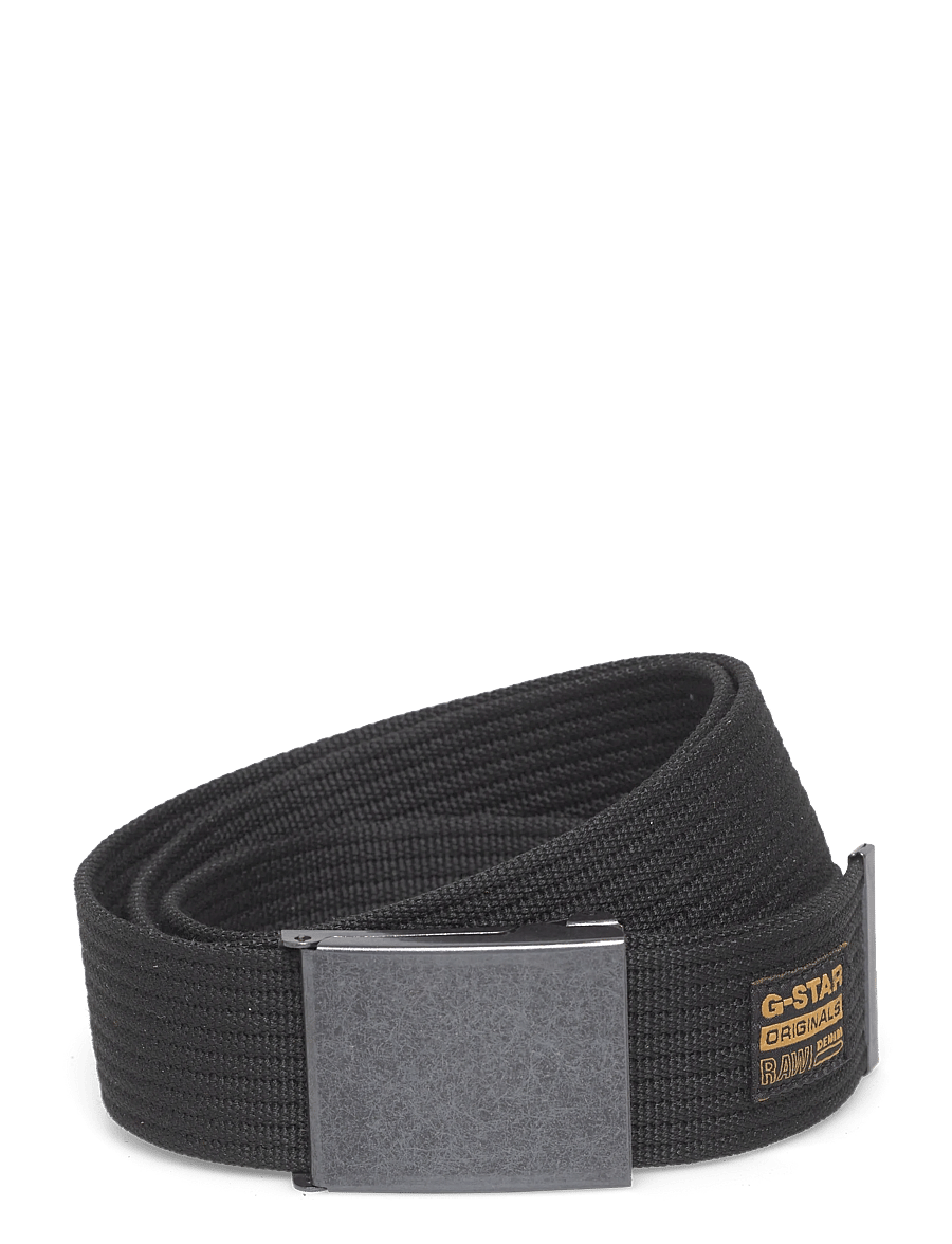 G-Star - Webbing Belt - flettede bælter - black metal/dk black - 0