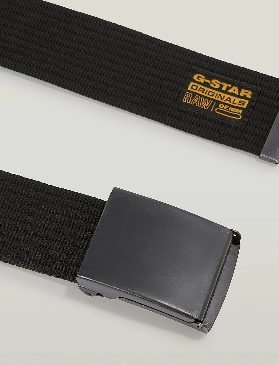 G-Star - Webbing Belt - flettede bælter - black metal/dk black - 4