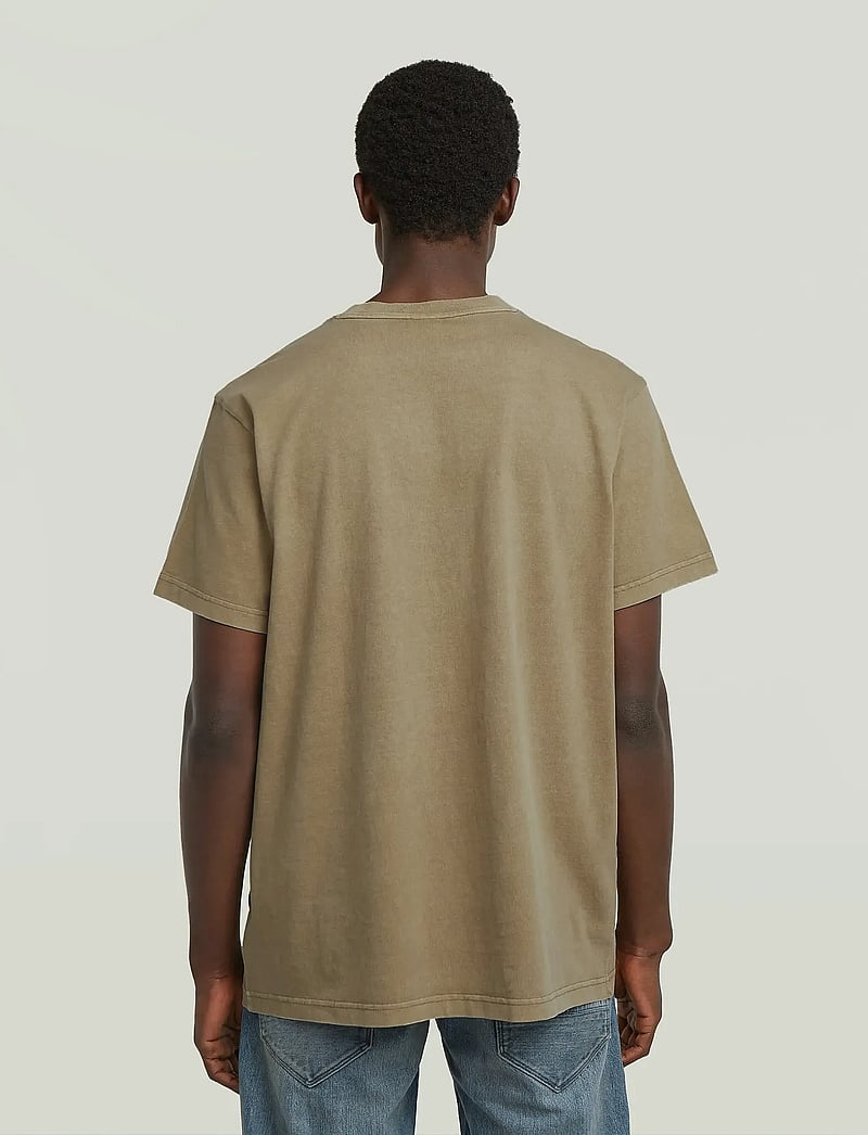 G-Star - Overdyed center chest loose r t - kurzärmelig - safari gd - 3