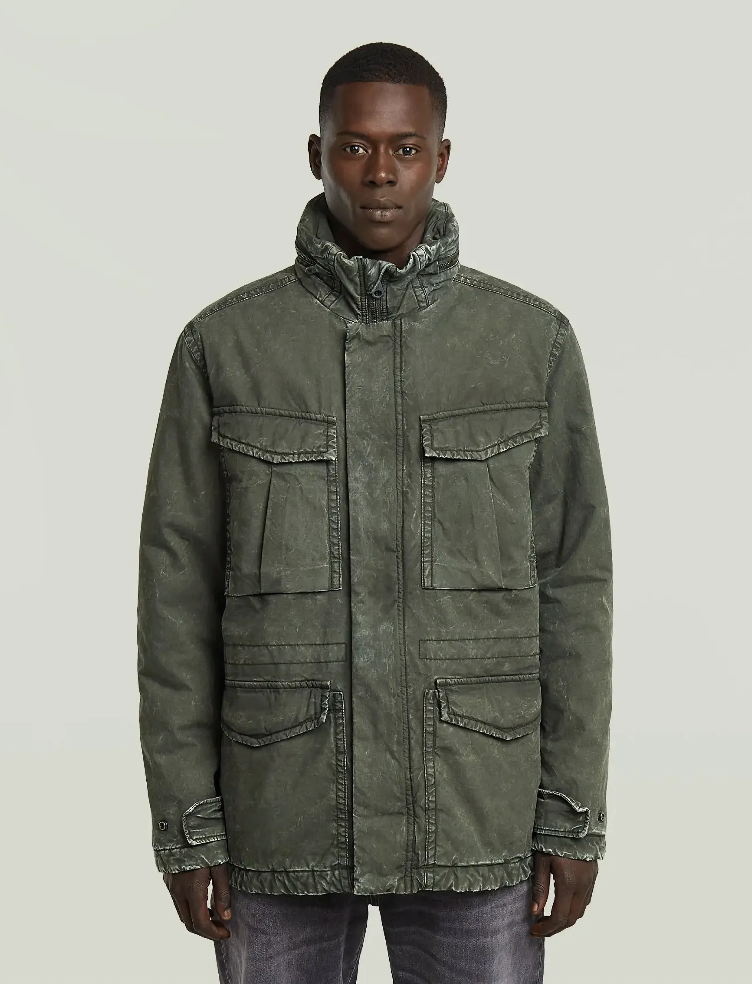 G-Star - Rovic padded field jkt - down jackets - overdye asfalt gd - 3