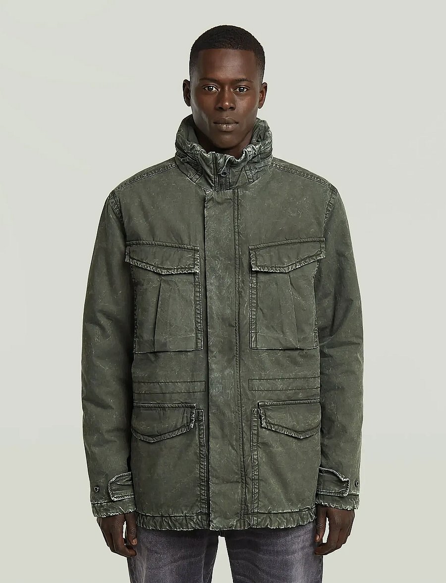 G-Star - Rovic padded field jkt - daunenjacken - overdye asfalt gd - 3