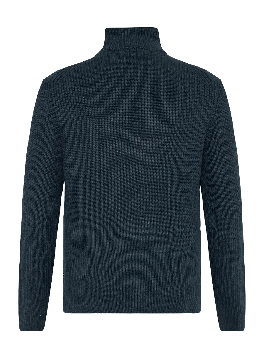 G-Star - Double collar half zip knit - half zip-tröjor - dk patriot blue - 2