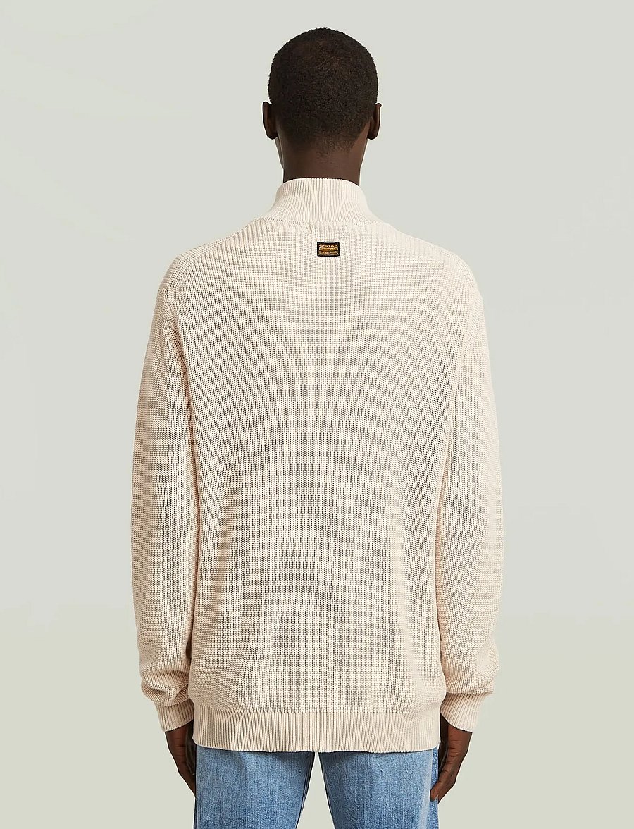 G-Star - Pullover half zip knit - halfzip strik - whitebait - 2