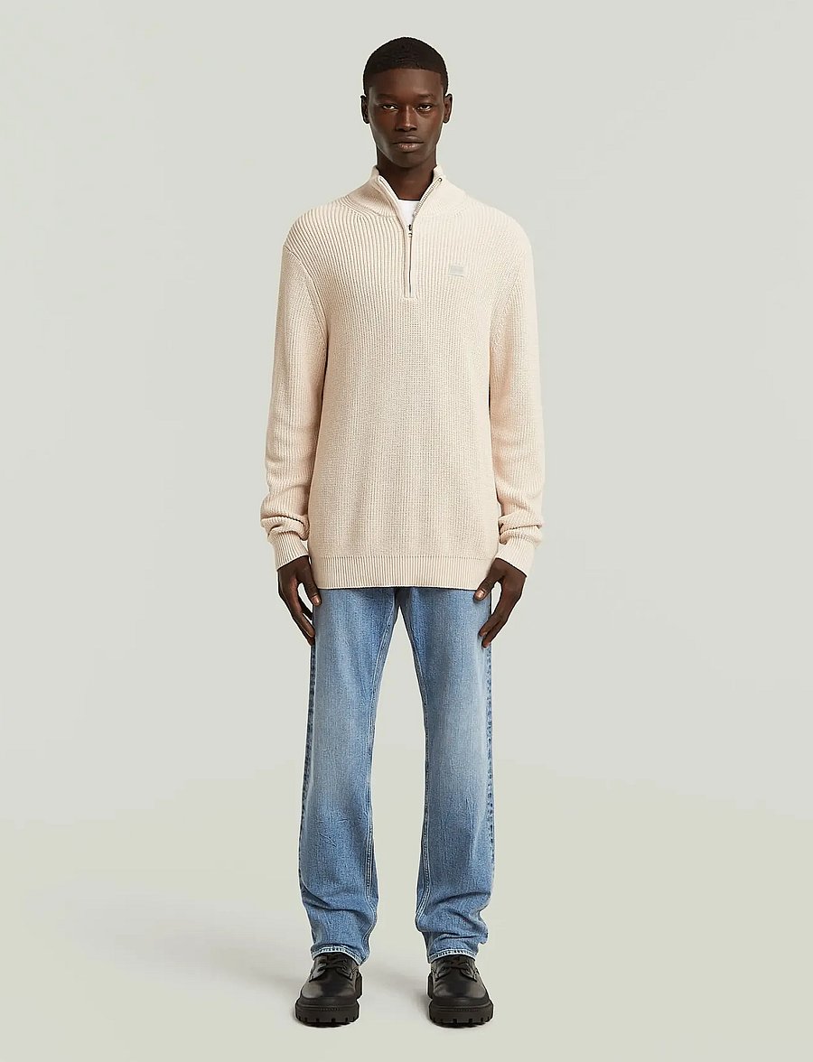 G-Star - Pullover half zip knit - halfzip strik - whitebait - 3