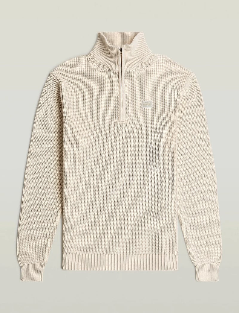 G-Star - Pullover half zip knit - halfzip strik - whitebait - 4