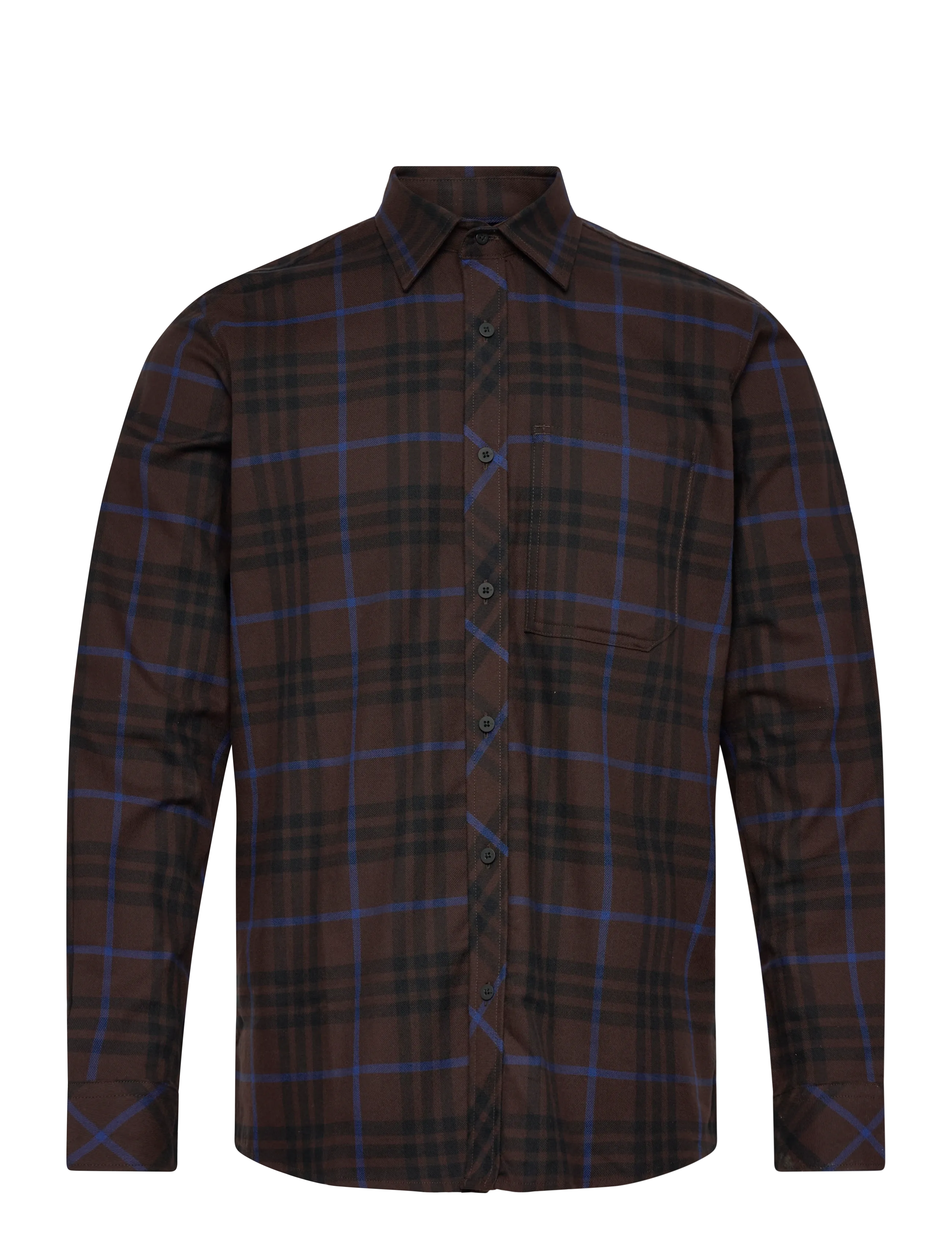 G-STAR One Pkt Regular Shirt L\S Braun - M - Herren