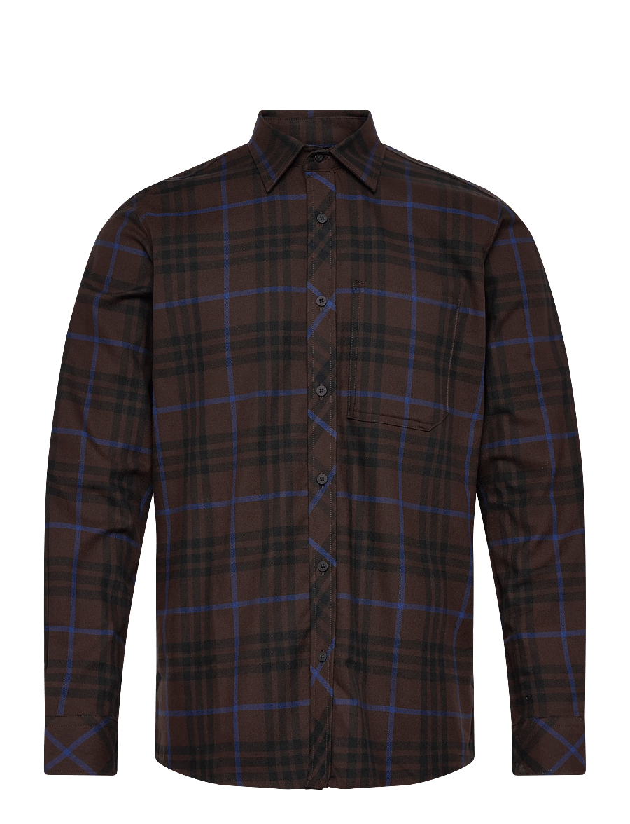 G-Star - One Pkt Regular Shirt l\s - casual skjorter - ganache varsity check - 1