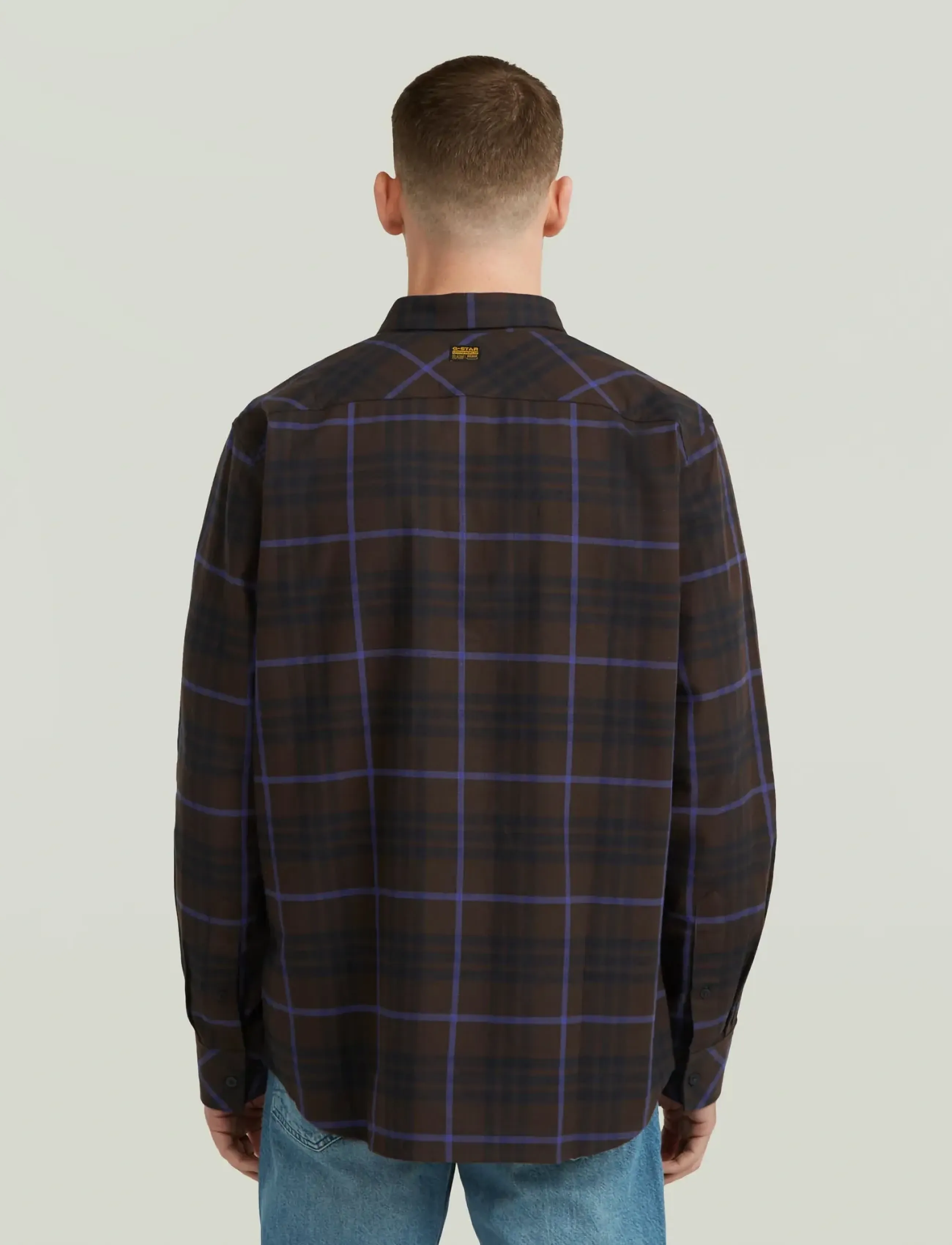 G-Star - One Pkt Regular Shirt l\s - casual hemden - ganache varsity check - 3