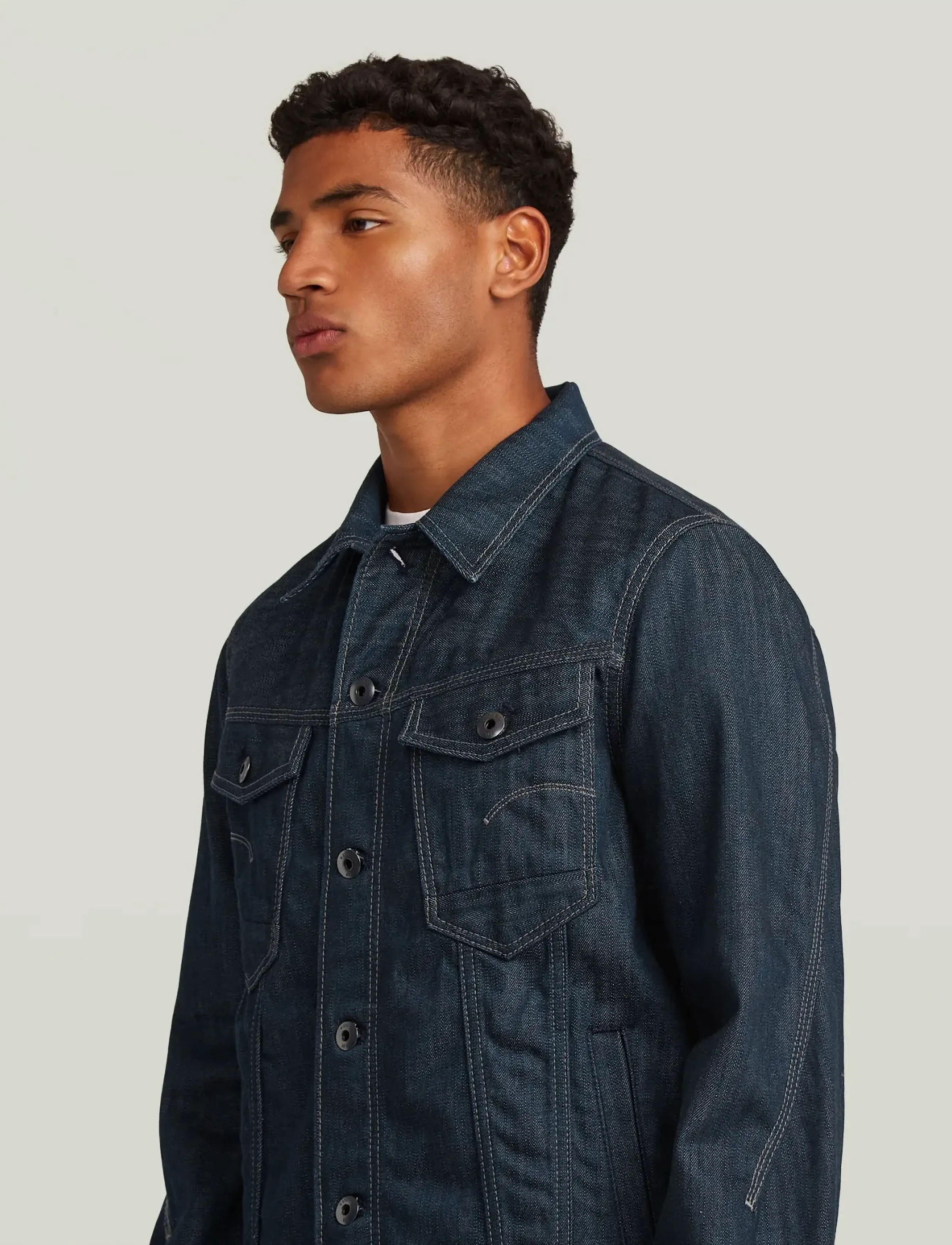 G-Star - Slim 3D Dart Jacket - wiosenne kurtki - neo raw denim - 4