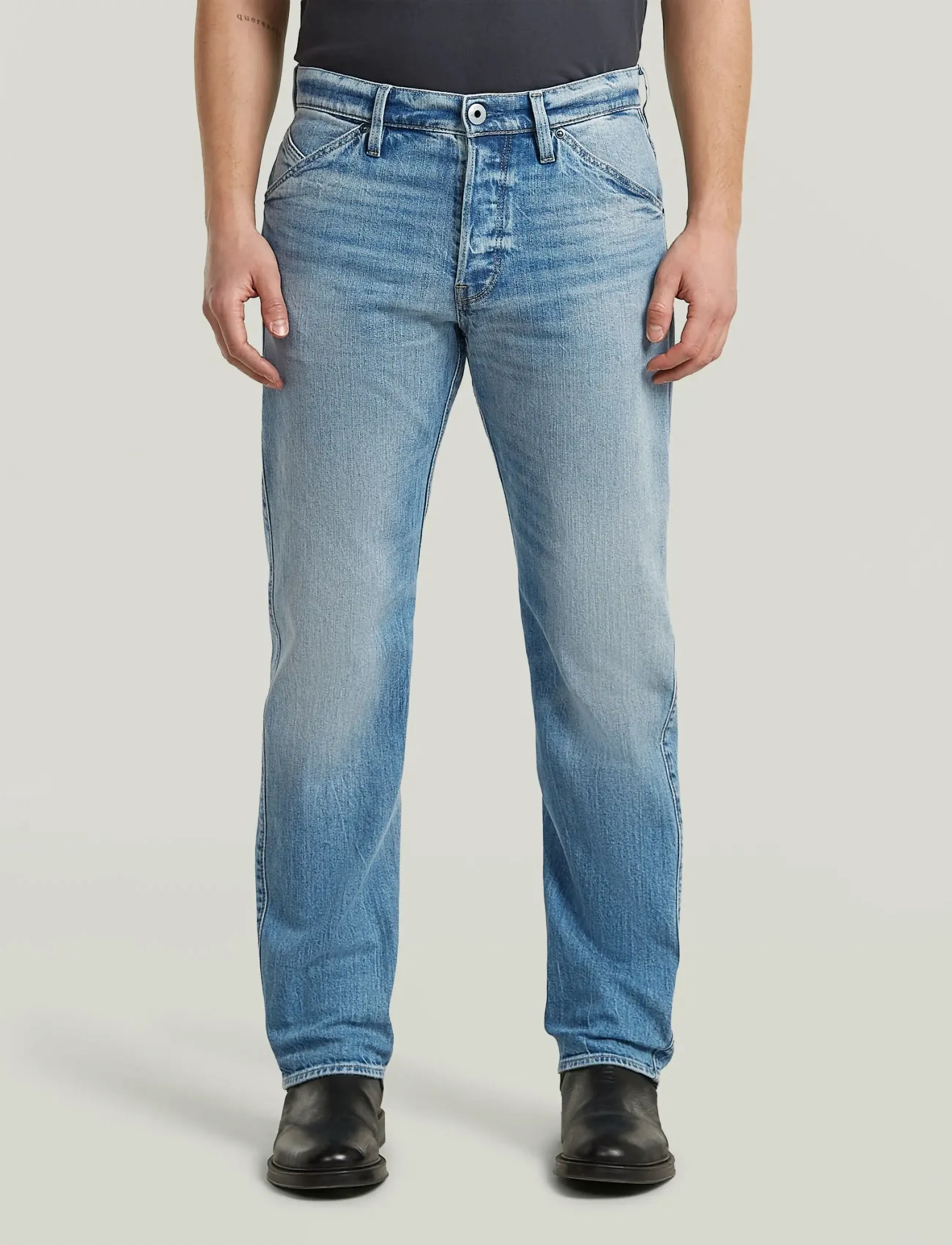 G-Star Dartt 3D Slim Straight - Farkut - FADED BLUE HALITE / blue