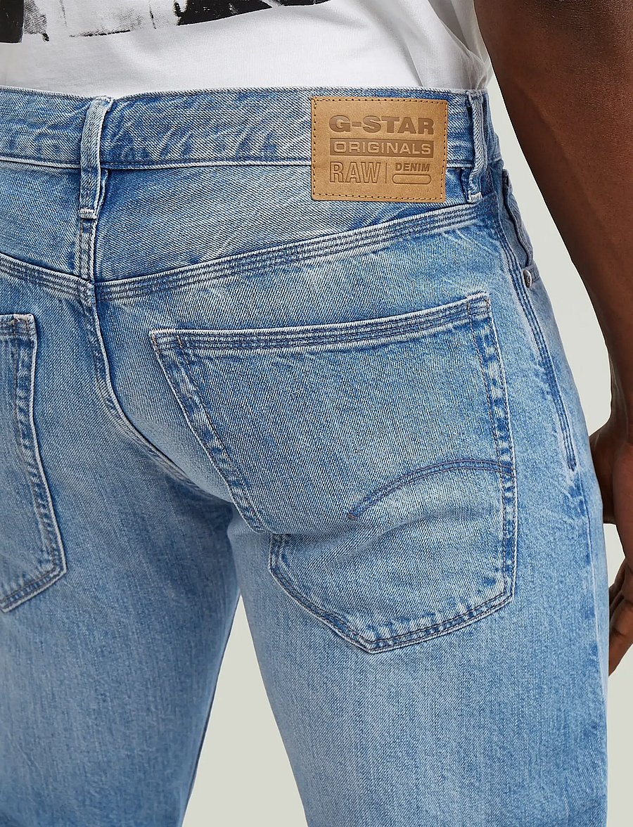 G-Star - Streem Slim Straight - kitsad teksad - faded rhine blue - 4