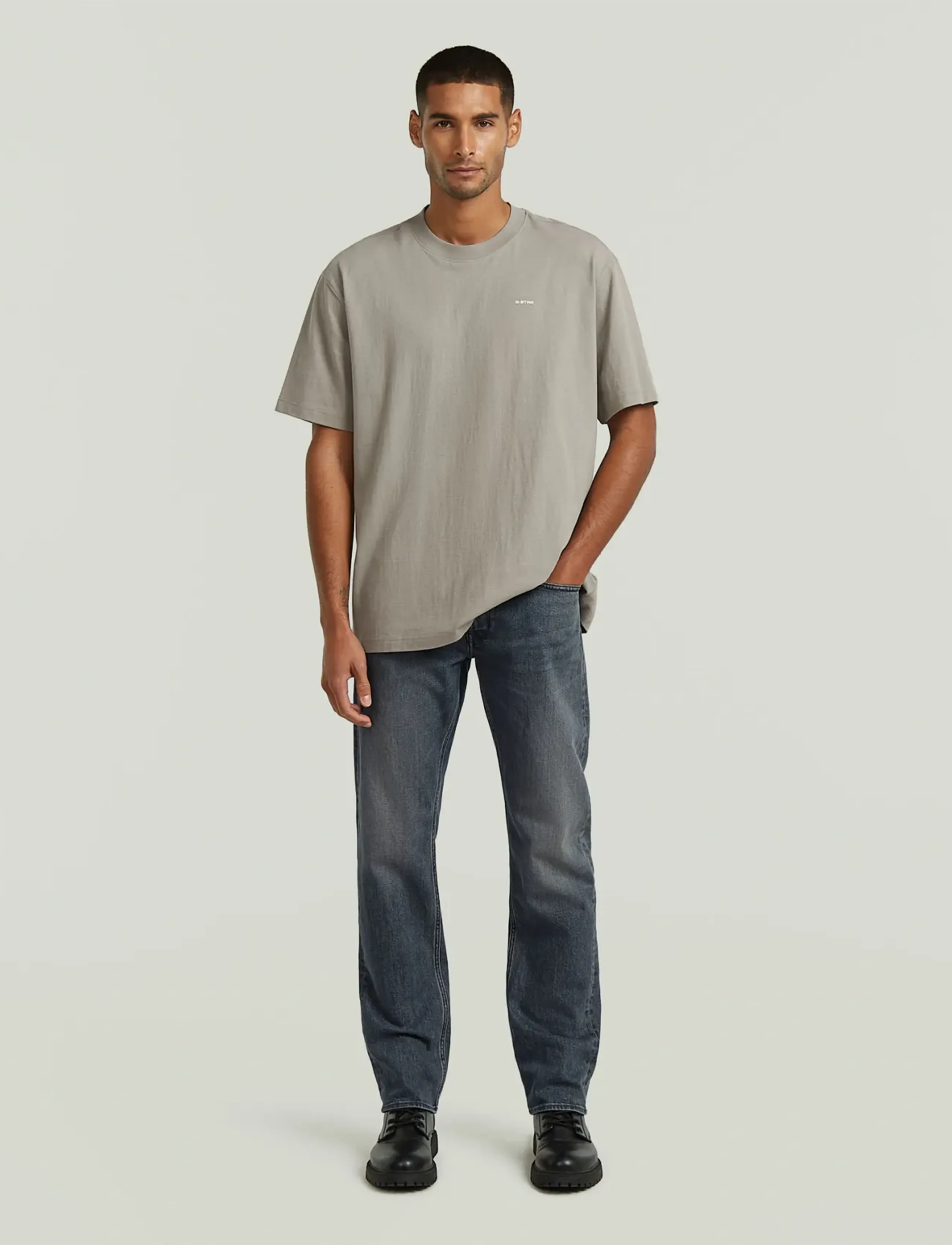 G-Star - Relaxed base r t - laveste priser - elephant skin - 3