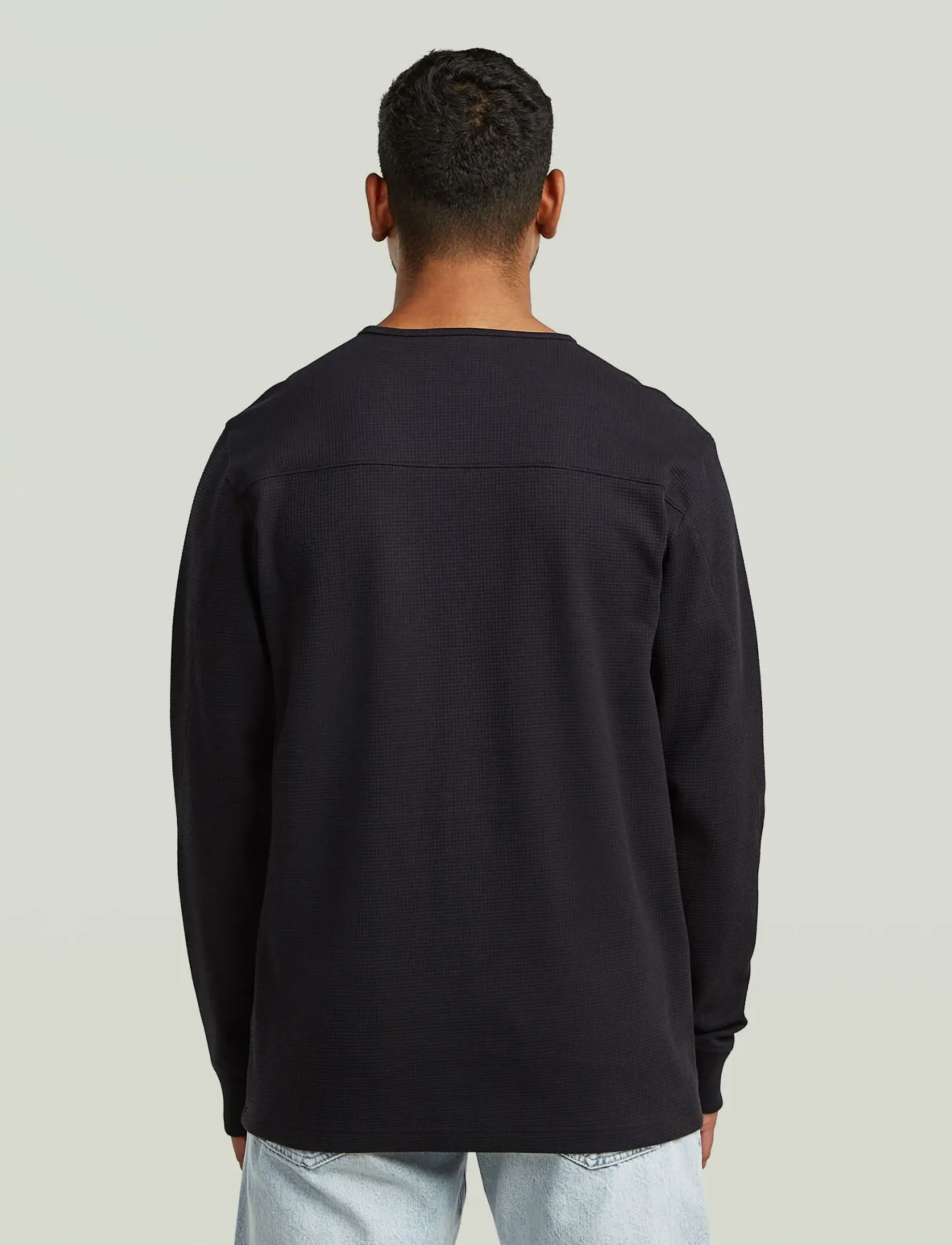 G-Star - Structured tweeter r t l\s - langærmede t-shirts - dk black - 2