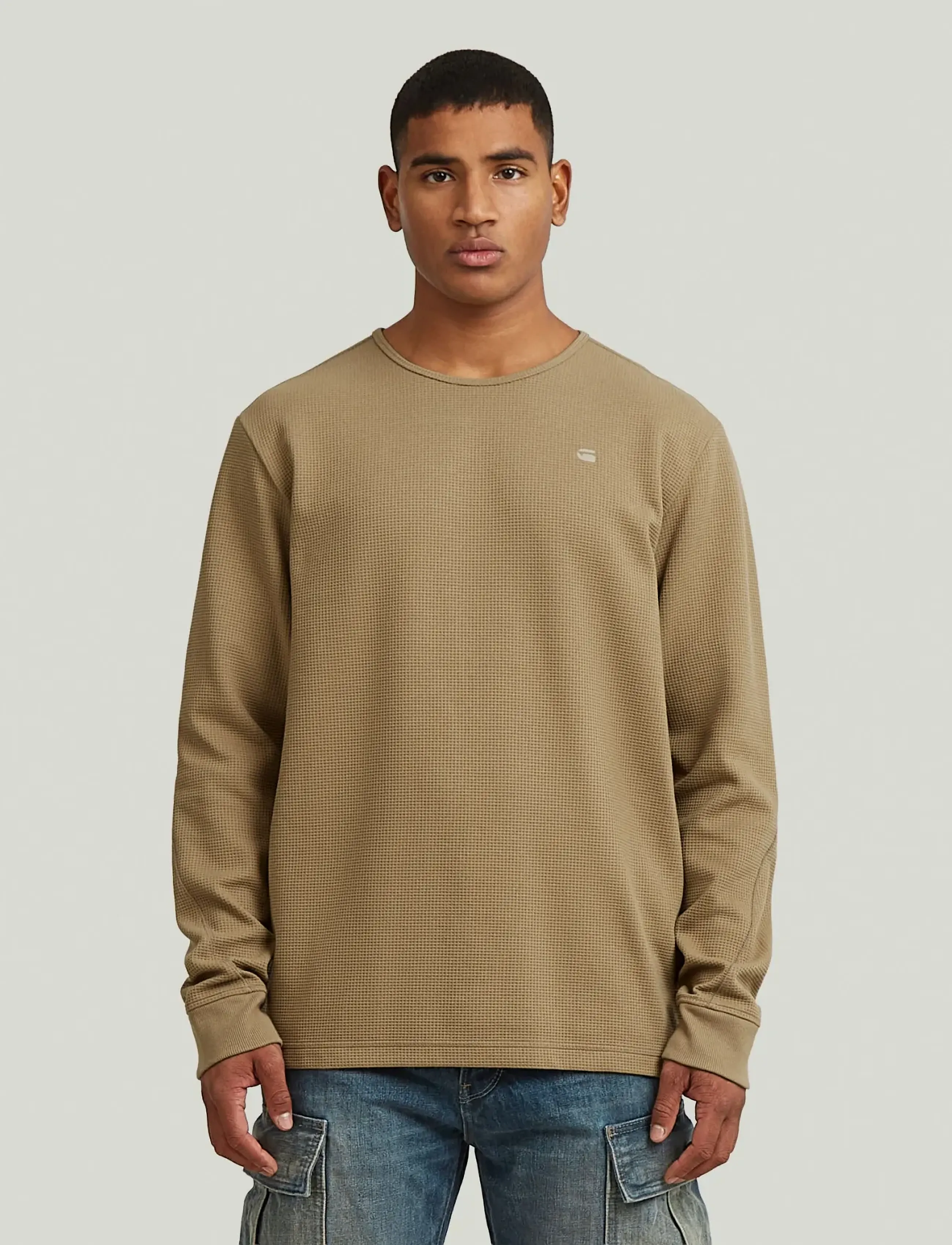 G-Star Structured tweeter r t l\s - Kleidung - SAFARI / khaki/green