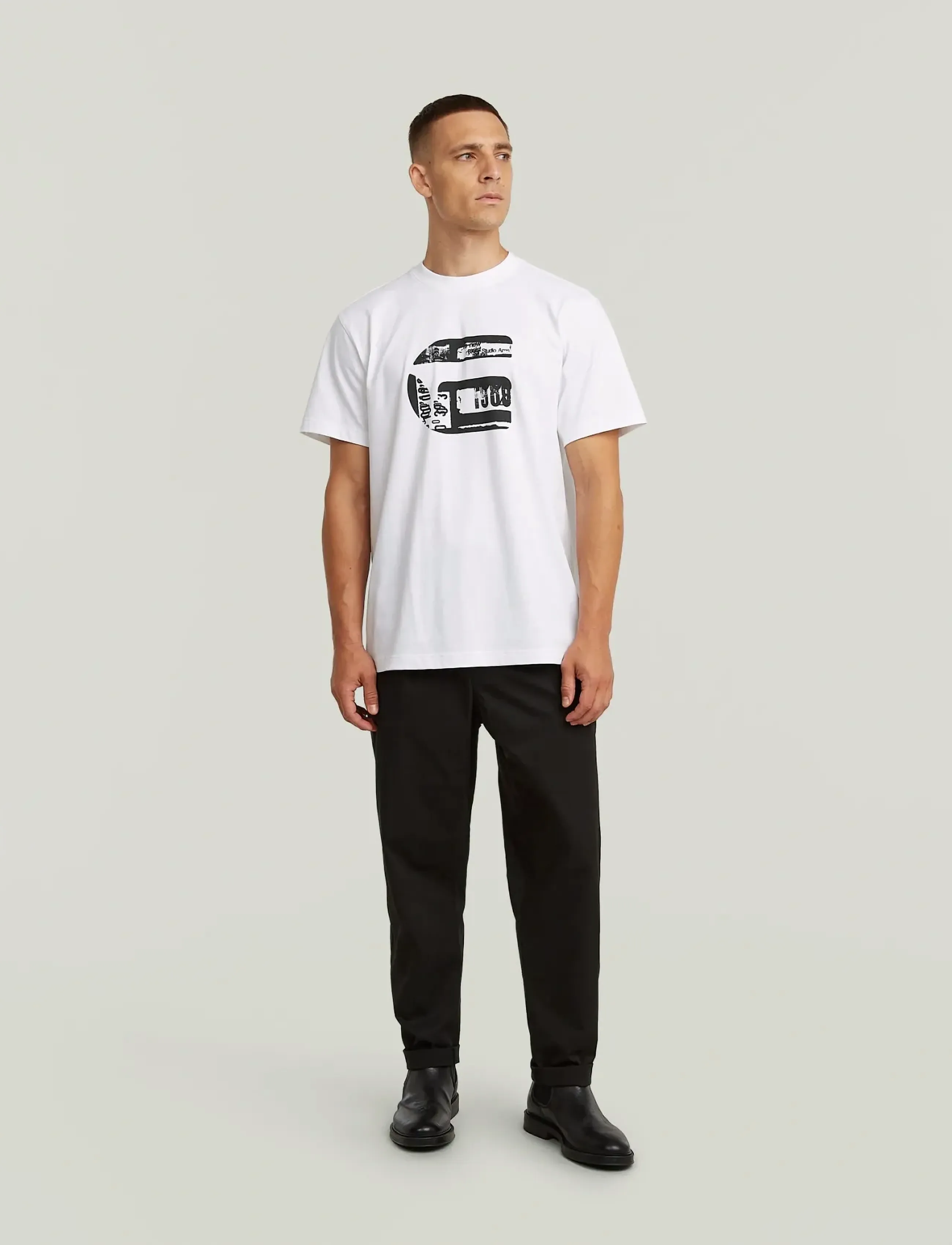 G-STAR G Icon Gr R T t-shirts med tryck herr – bild 5