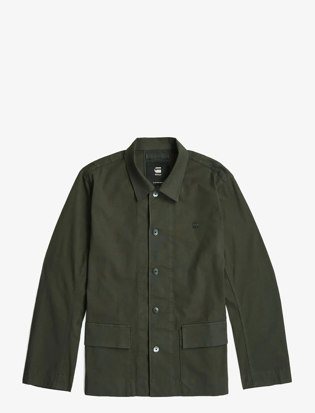 G-Star - 2 pkt overshirt - lined denim jackets - asfalt gd - 0