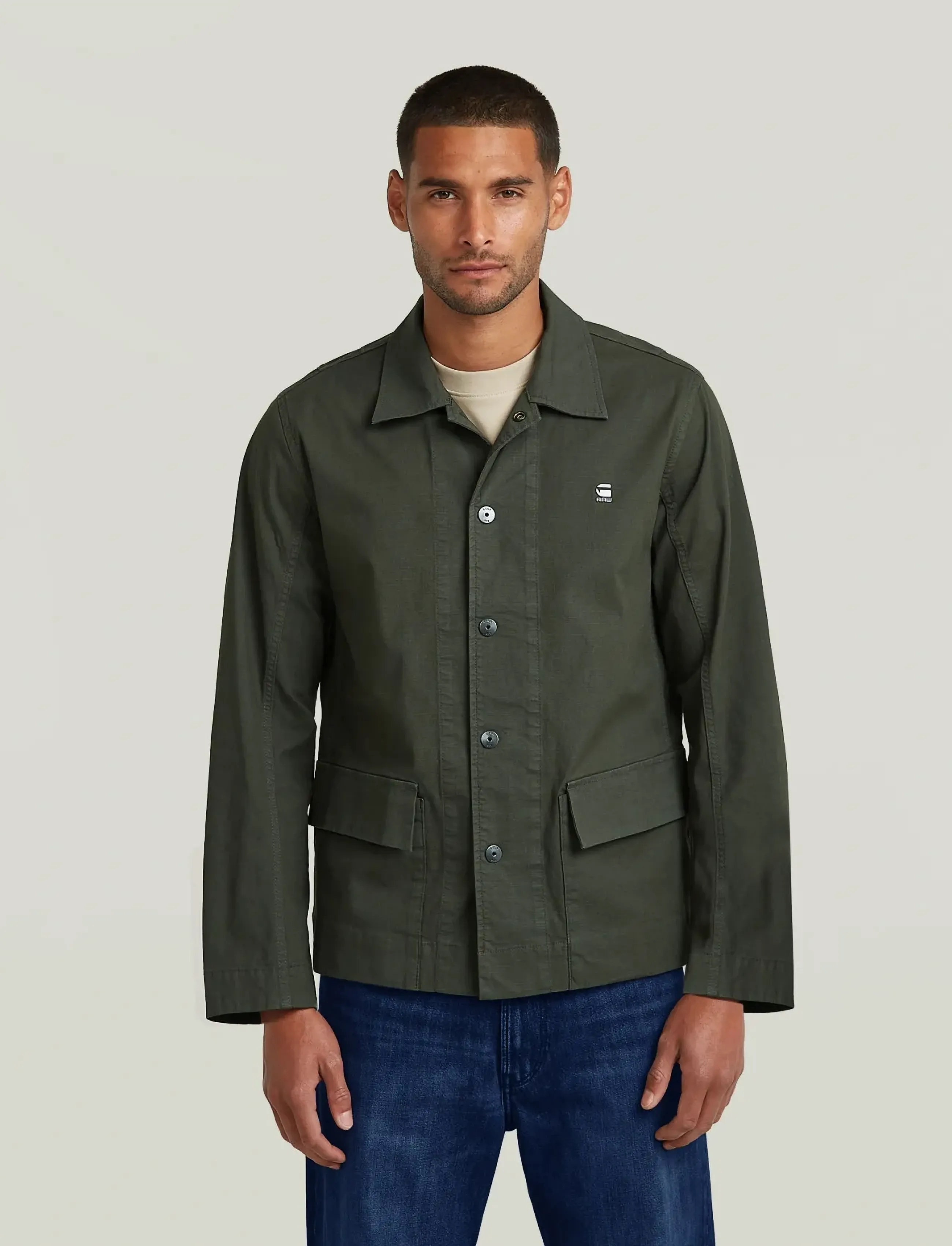 G-Star - 2 pkt overshirt - kevadjakid - asfalt gd - 2